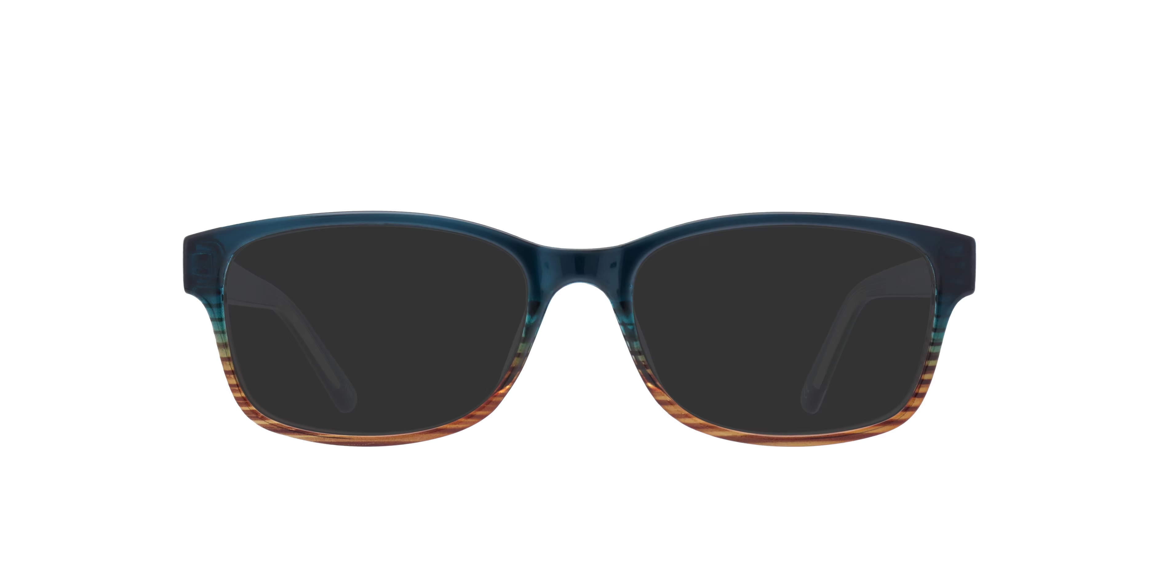 Dewy Rectangle Blue & Brown Full Rim Eyeglasses 9 Dewy Rectangle Blue & Brown Full Rim Eyeglasses