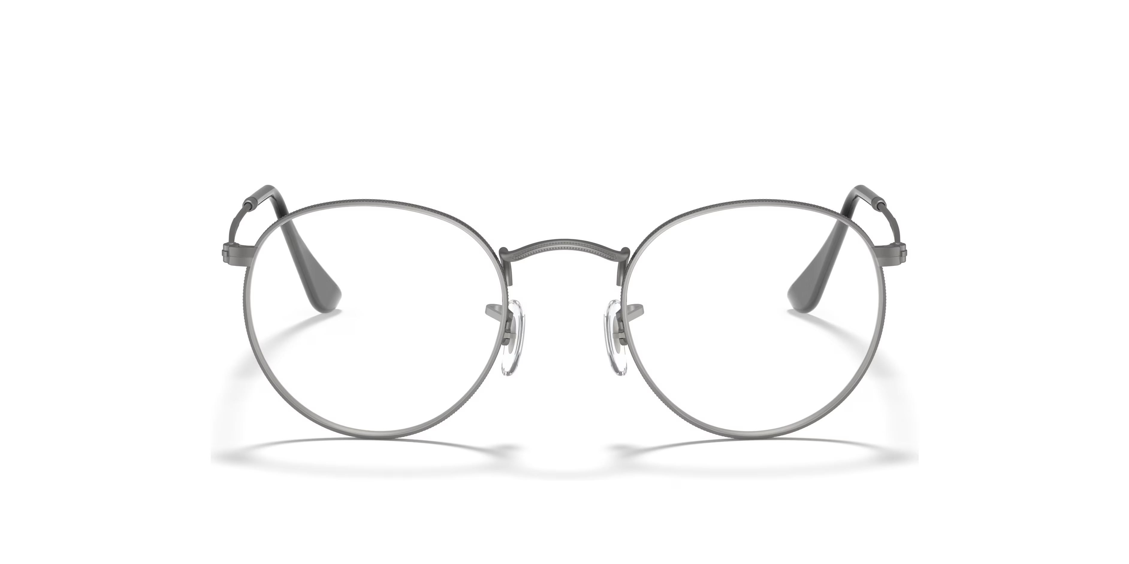 RB3447V - Round Gunmetal Frame Eyeglasses