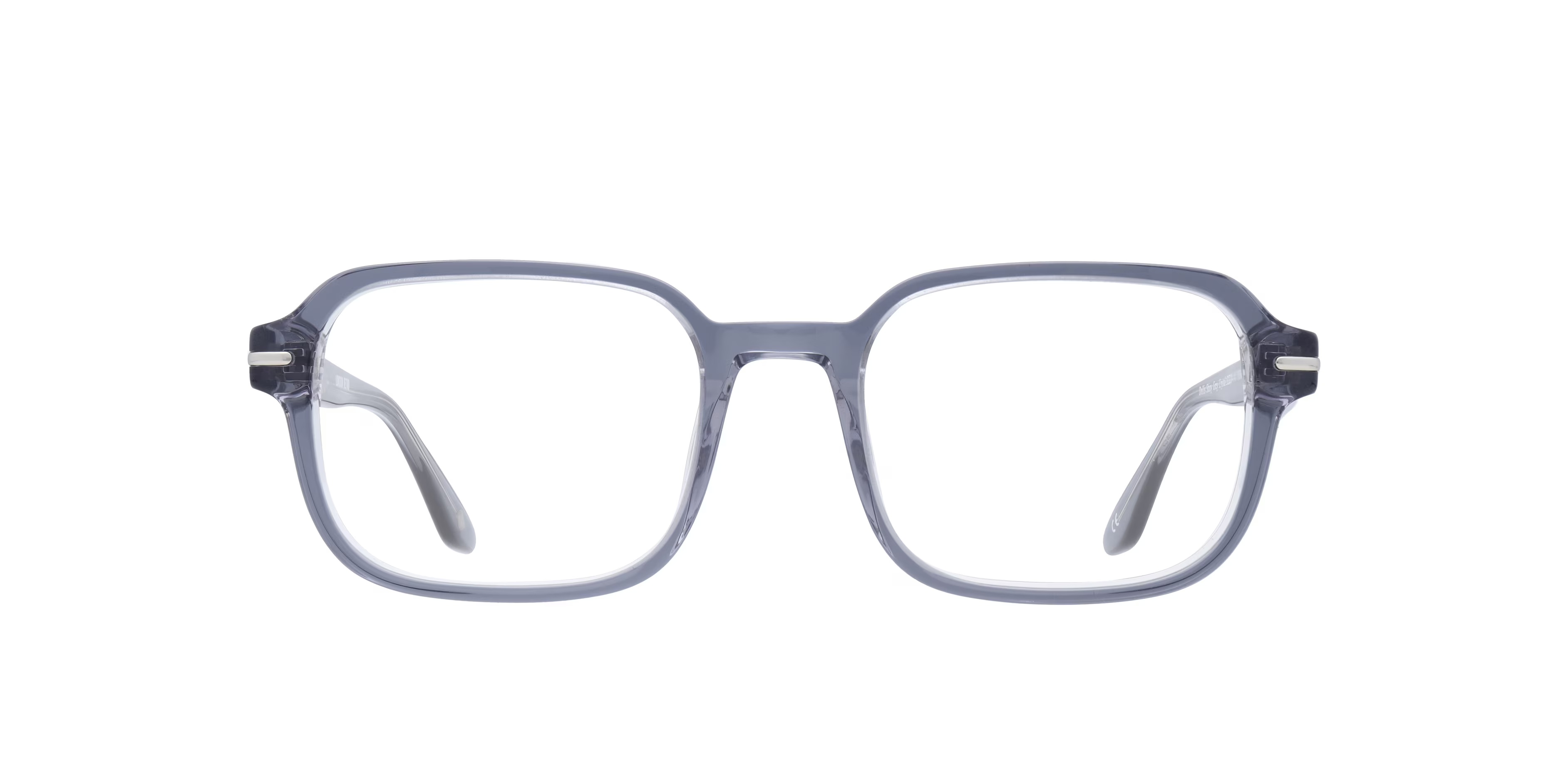 Dollis Oval Shiny Grey Crystal Full Rim Eyeglasses