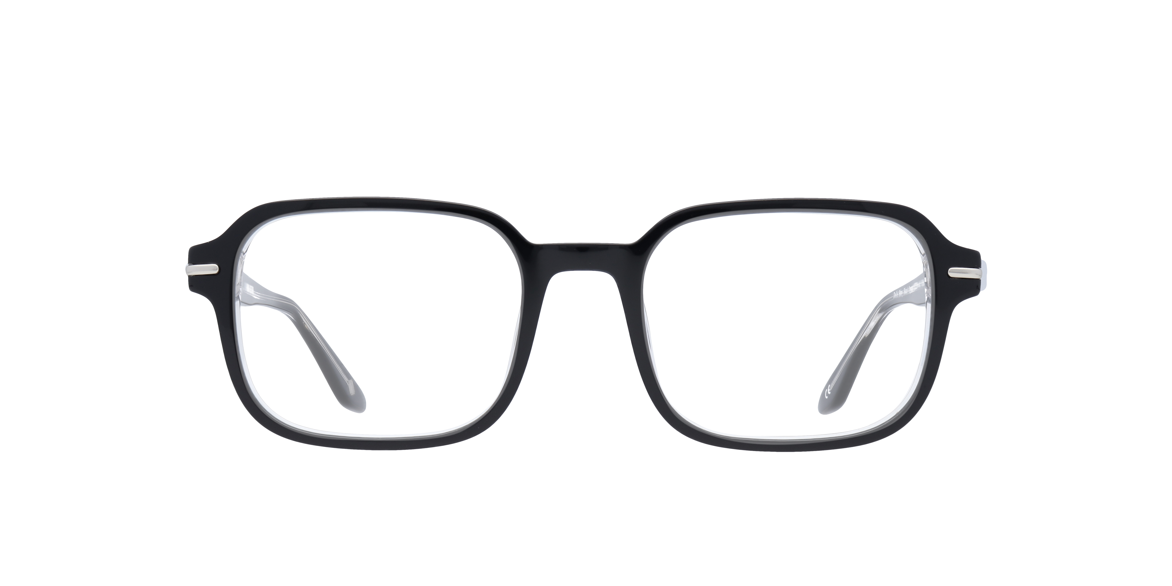 Dollis Oval Shiny Black Crystal Full Rim Eyeglasses