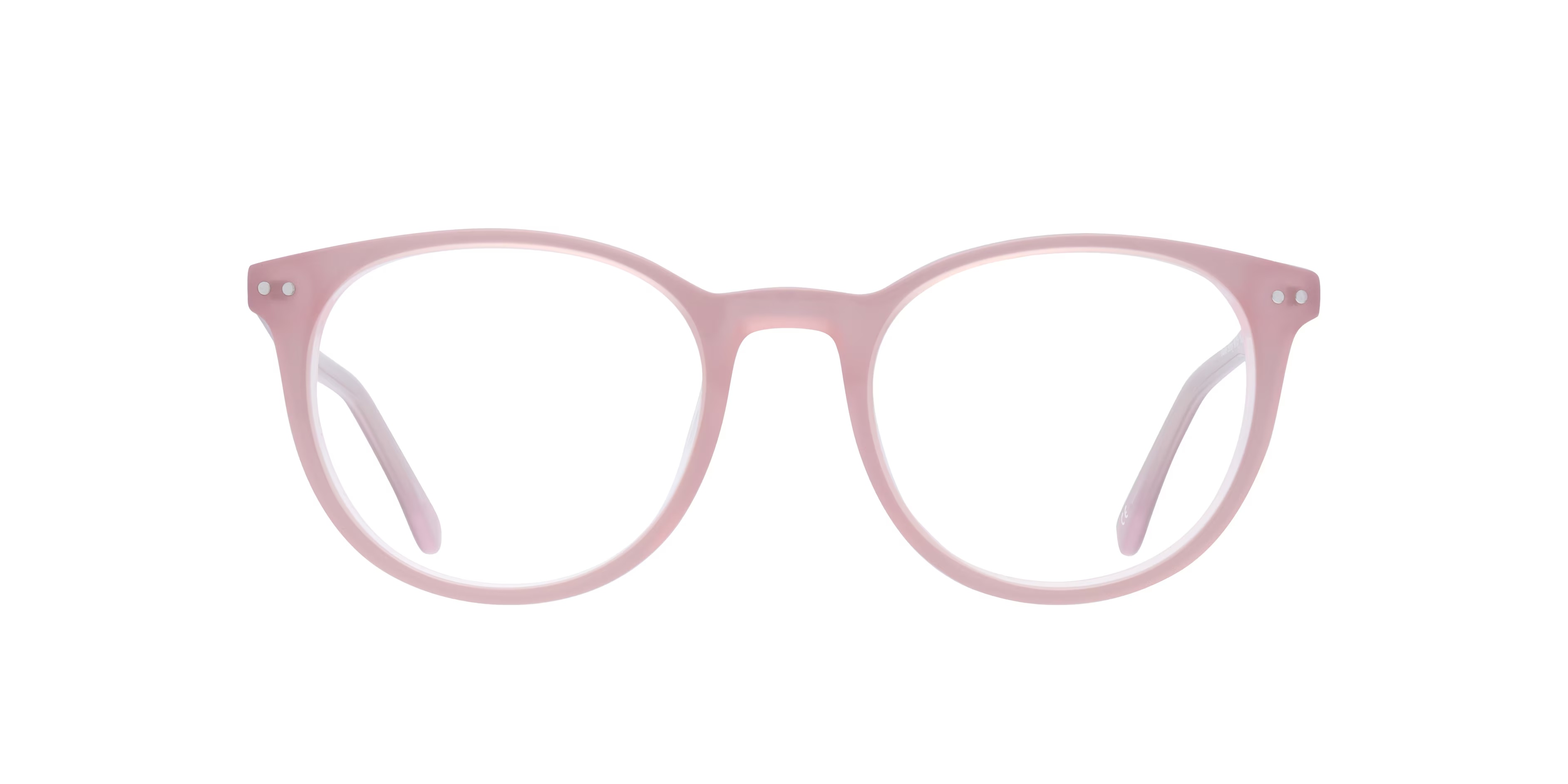 Dallas Phantos Shiny Milky Nude Full Rim Eyeglasses