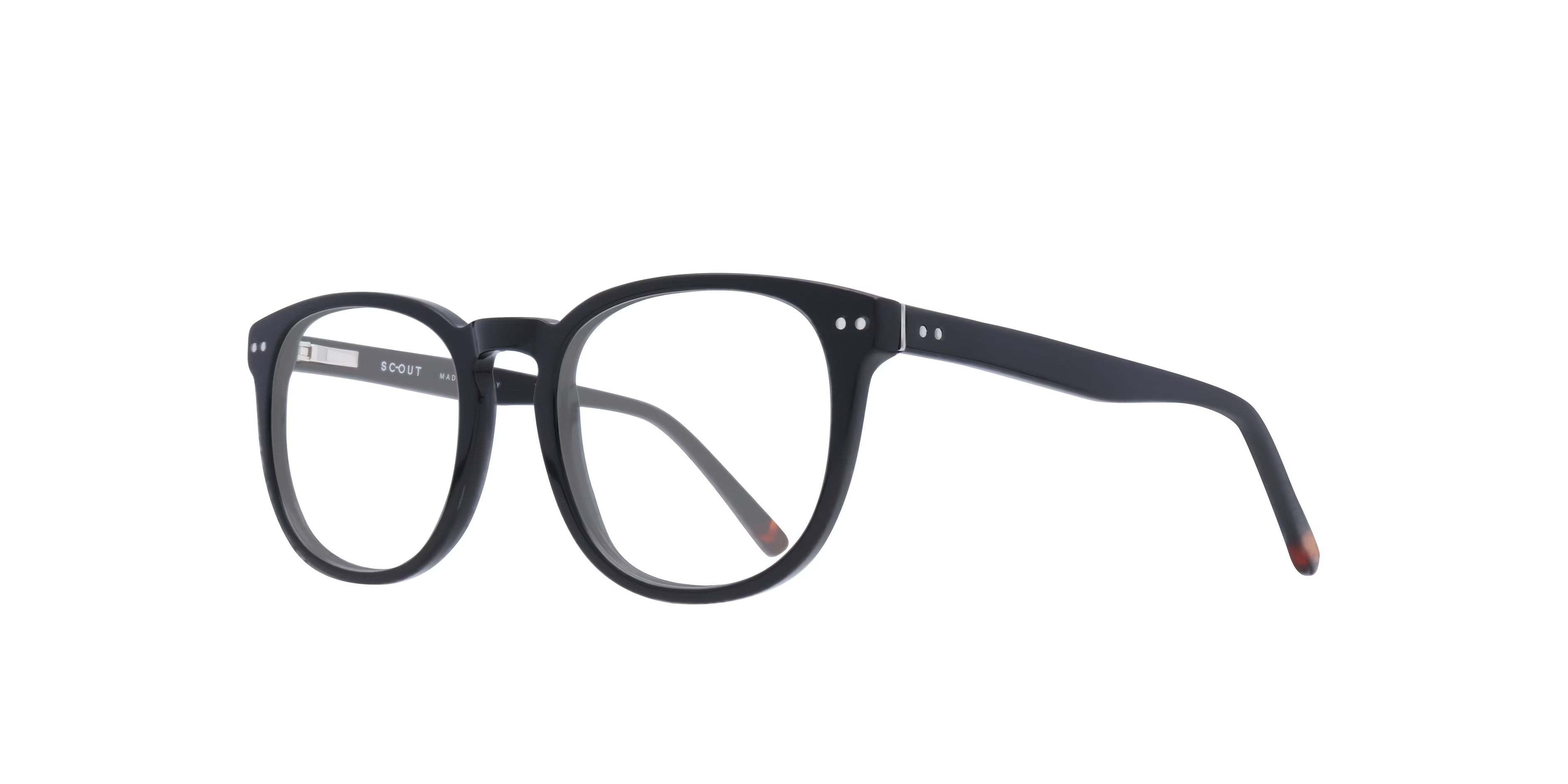 Orbetello Round Black Glasses for Men 4 Orbetello Round Black Glasses for Men
