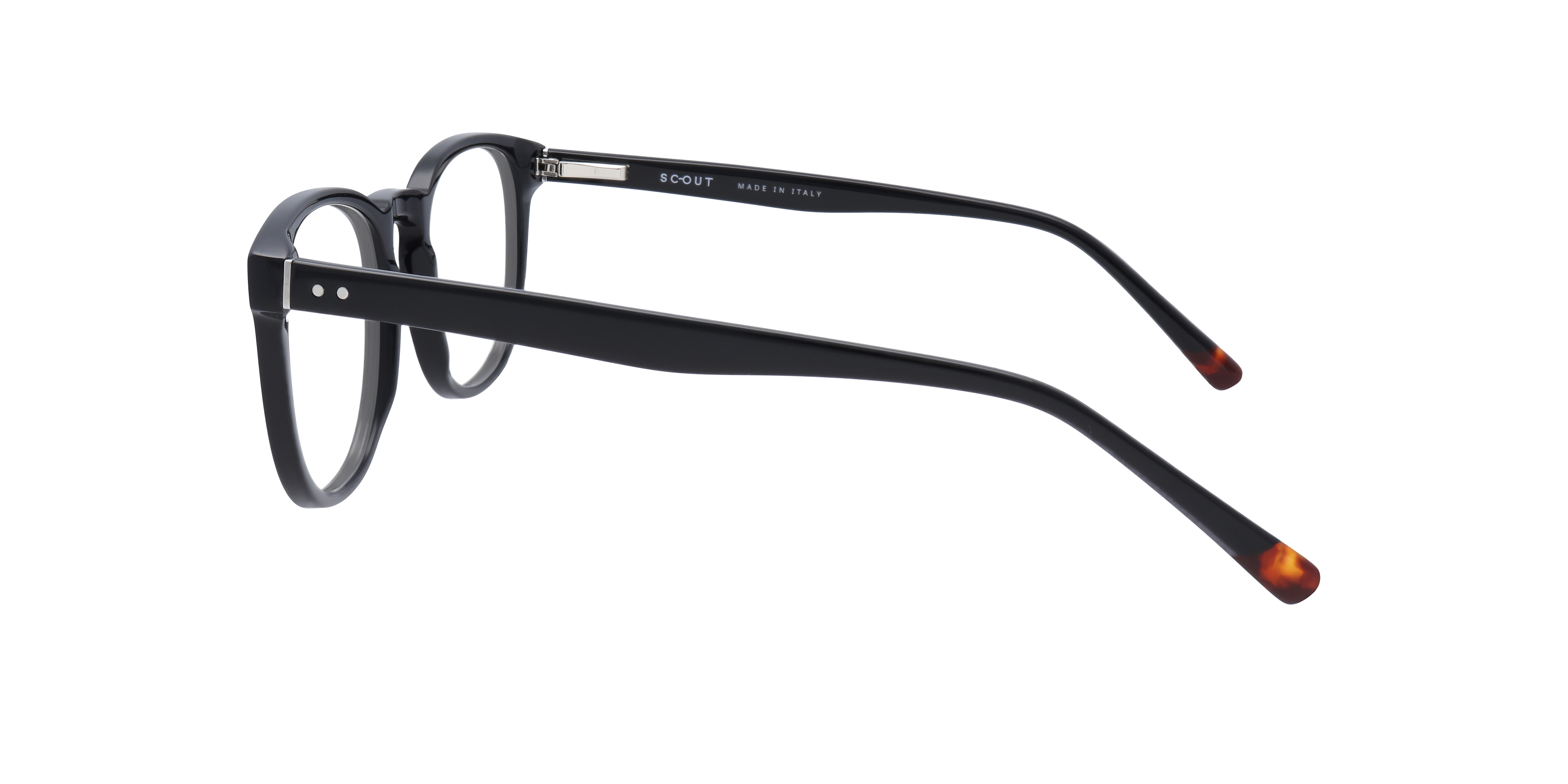 Orbetello Round Black Glasses for Men 5 Orbetello Round Black Glasses for Men