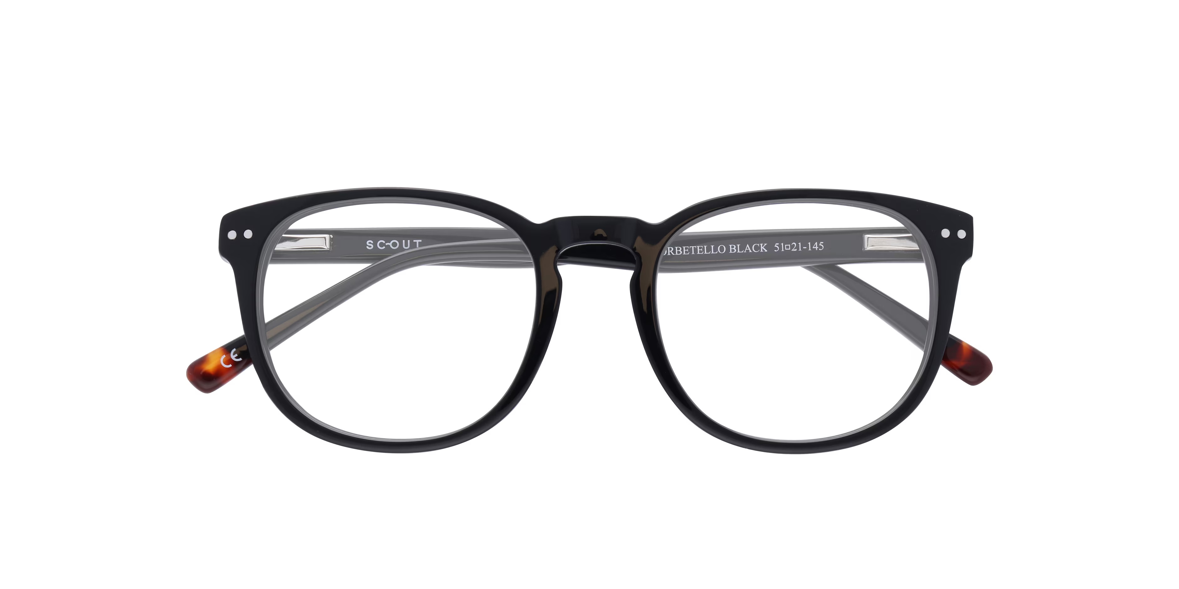 Orbetello Round Black Glasses for Men 6 Orbetello Round Black Glasses for Men