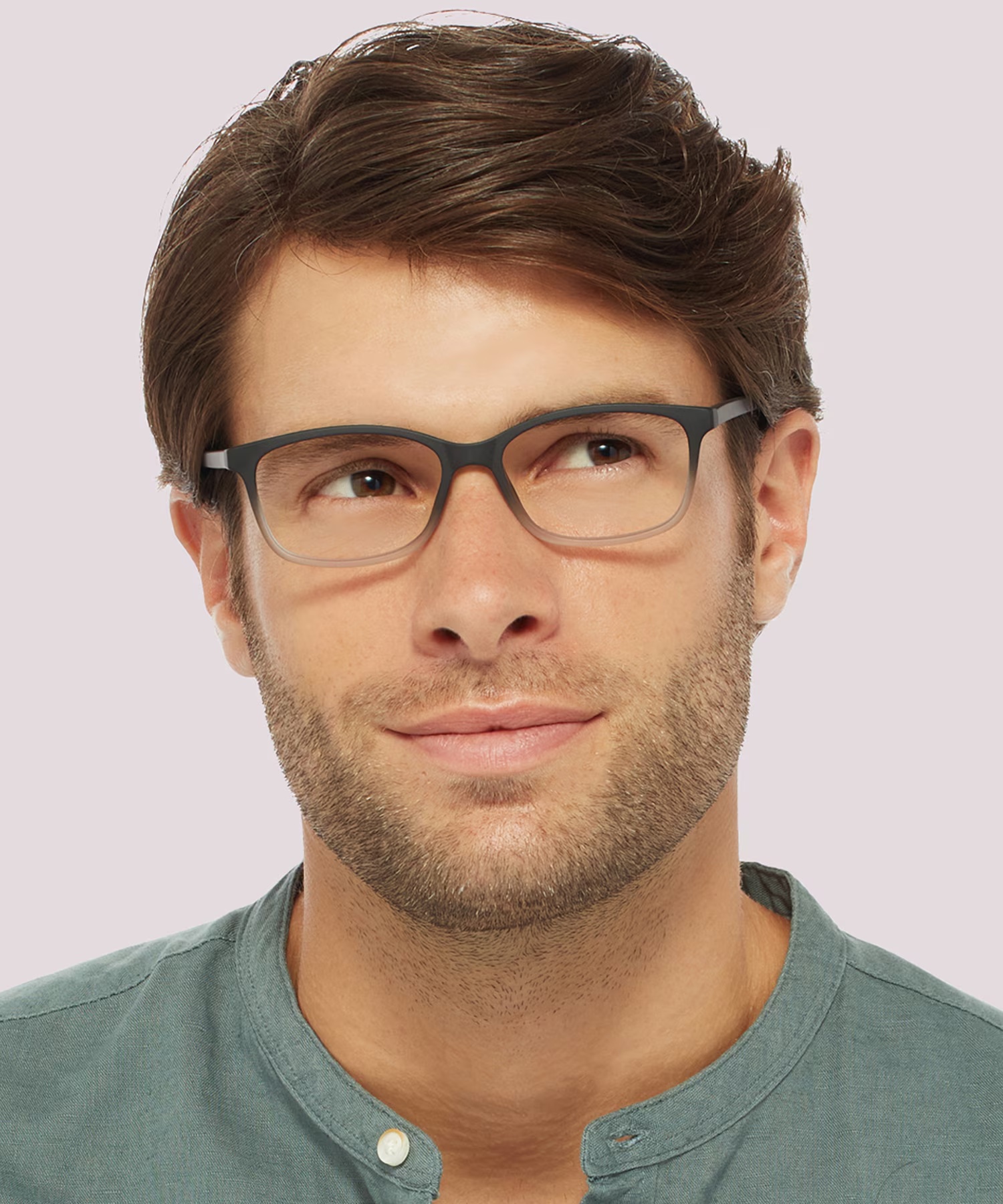 Dakari Rectangle Matte Black Grey Full Rim Eyeglasses 4 Dakari Rectangle Matte Black Grey Full Rim Eyeglasses