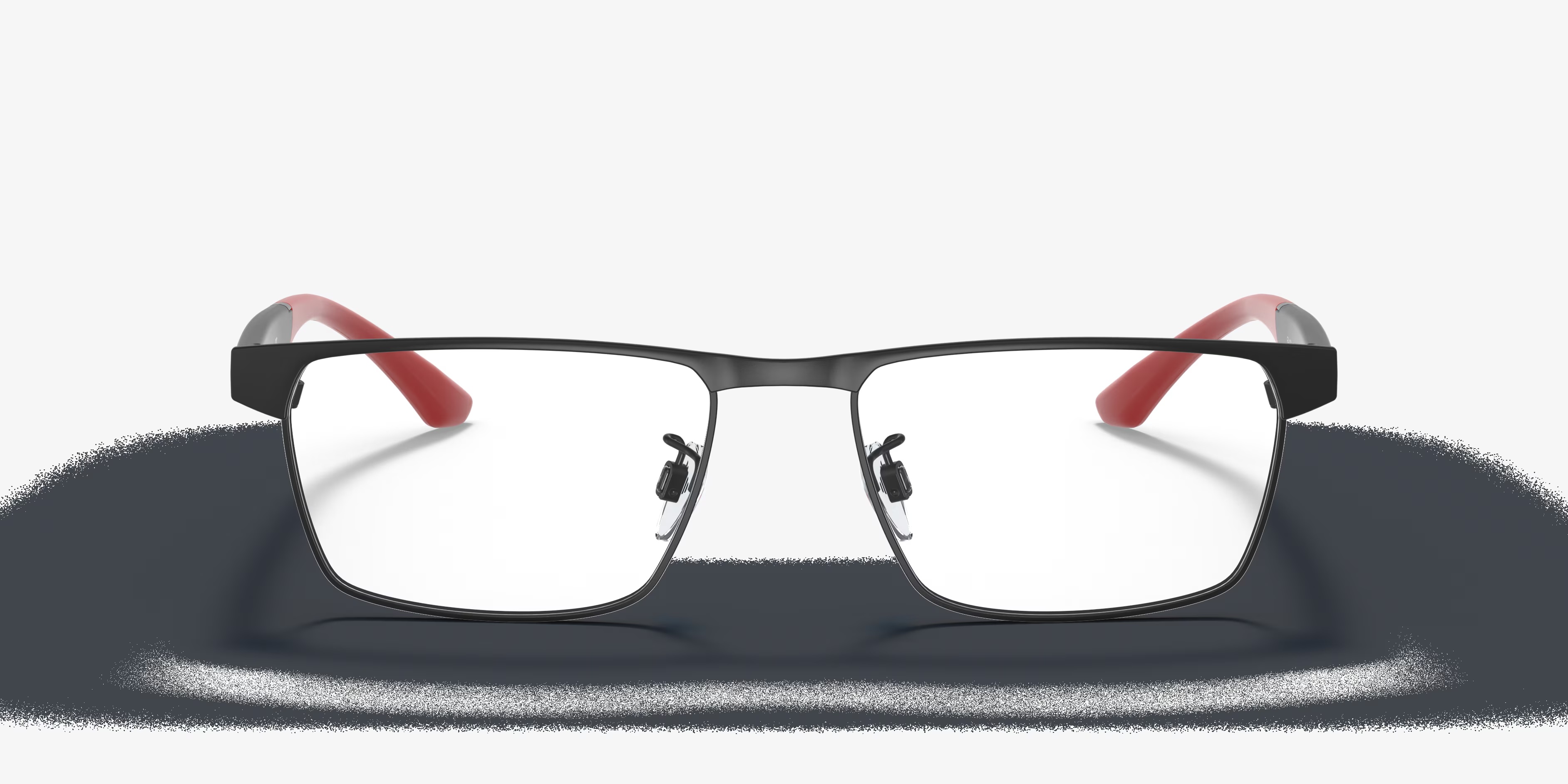 EA1124 - Pillow Matte Black Frame Glasses For Men
