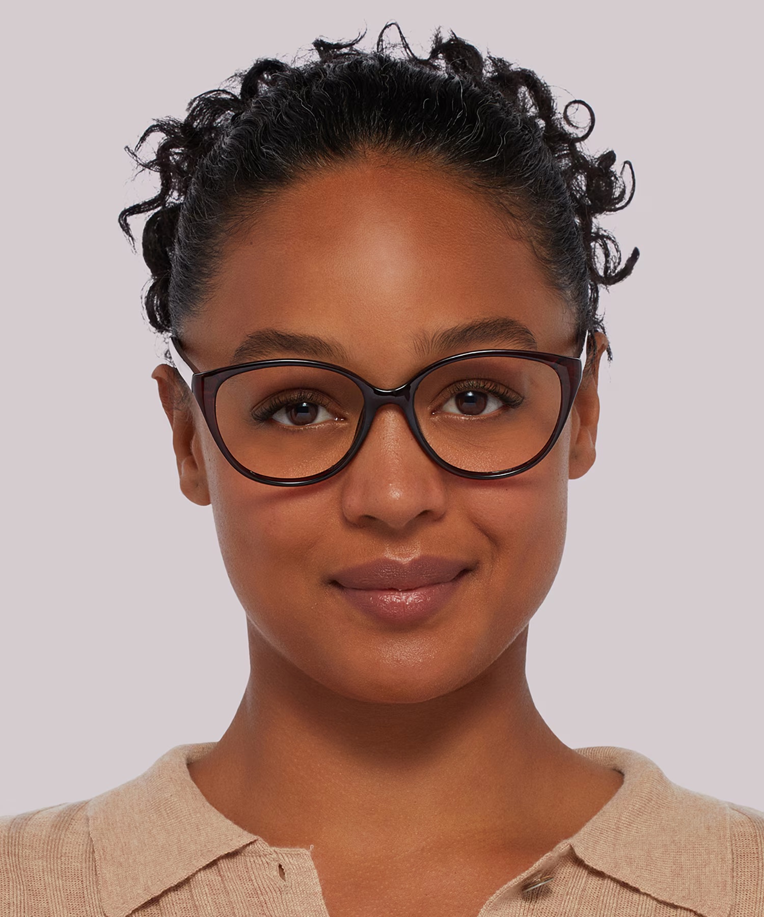 Dawn Cat Eye Brown Glasses for Women 2 Dawn Cat Eye Brown Glasses for Women