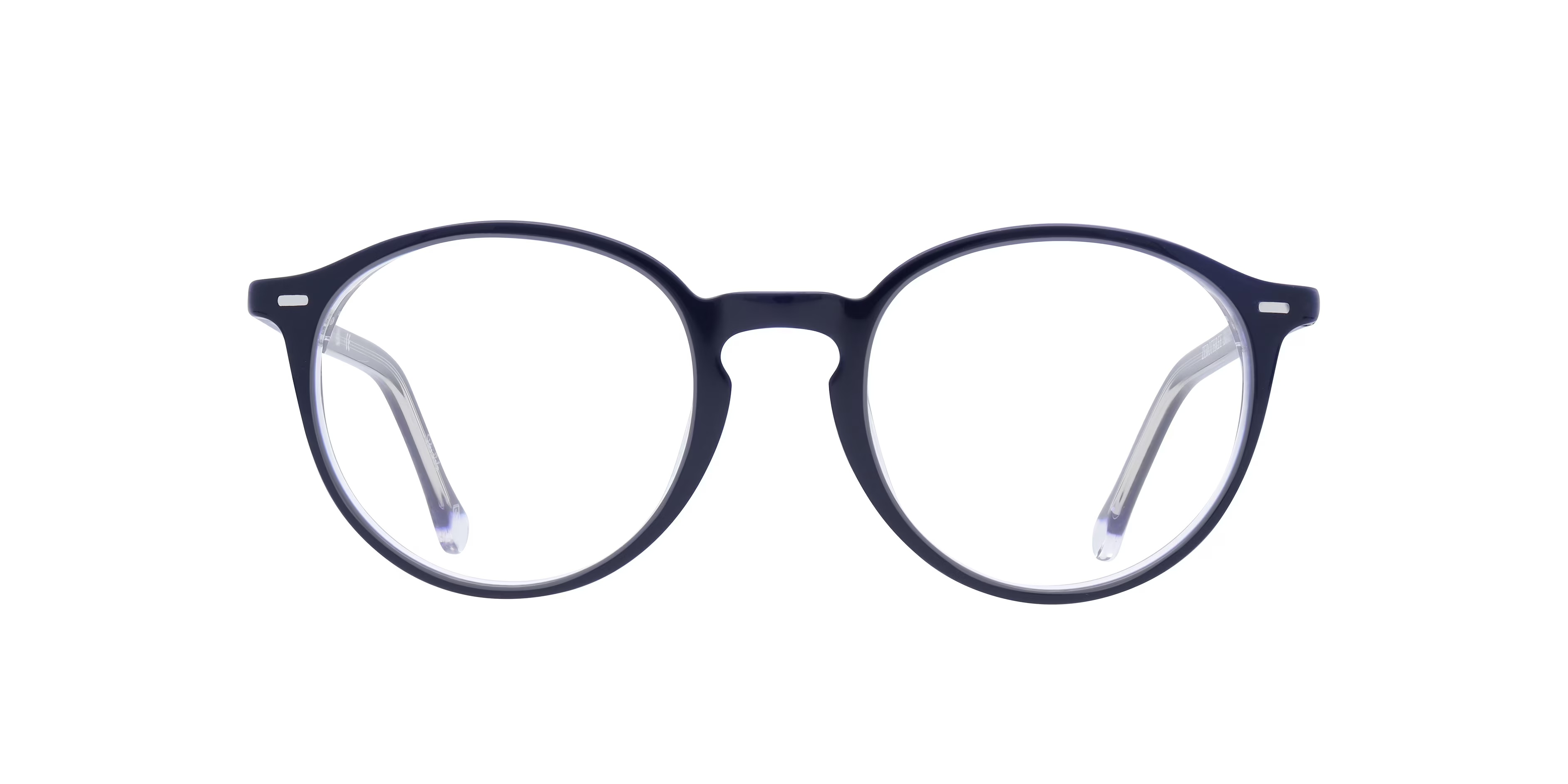 ZEROTHREE Round Blue Full Rim Eyeglasses 1 ZEROTHREE Round Blue Full Rim Eyeglasses