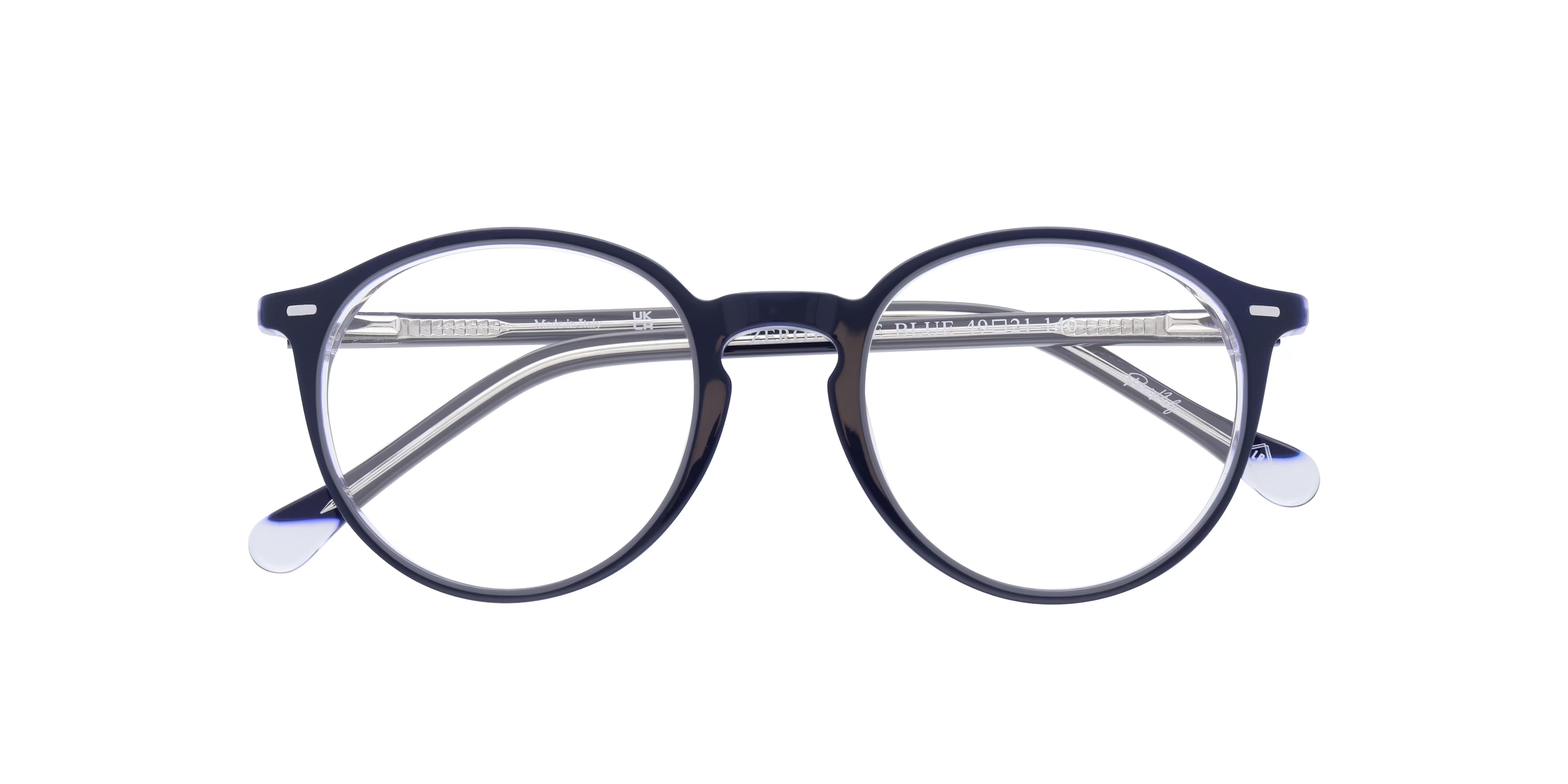 ZEROTHREE Round Blue Full Rim Eyeglasses 5 ZEROTHREE Round Blue Full Rim Eyeglasses