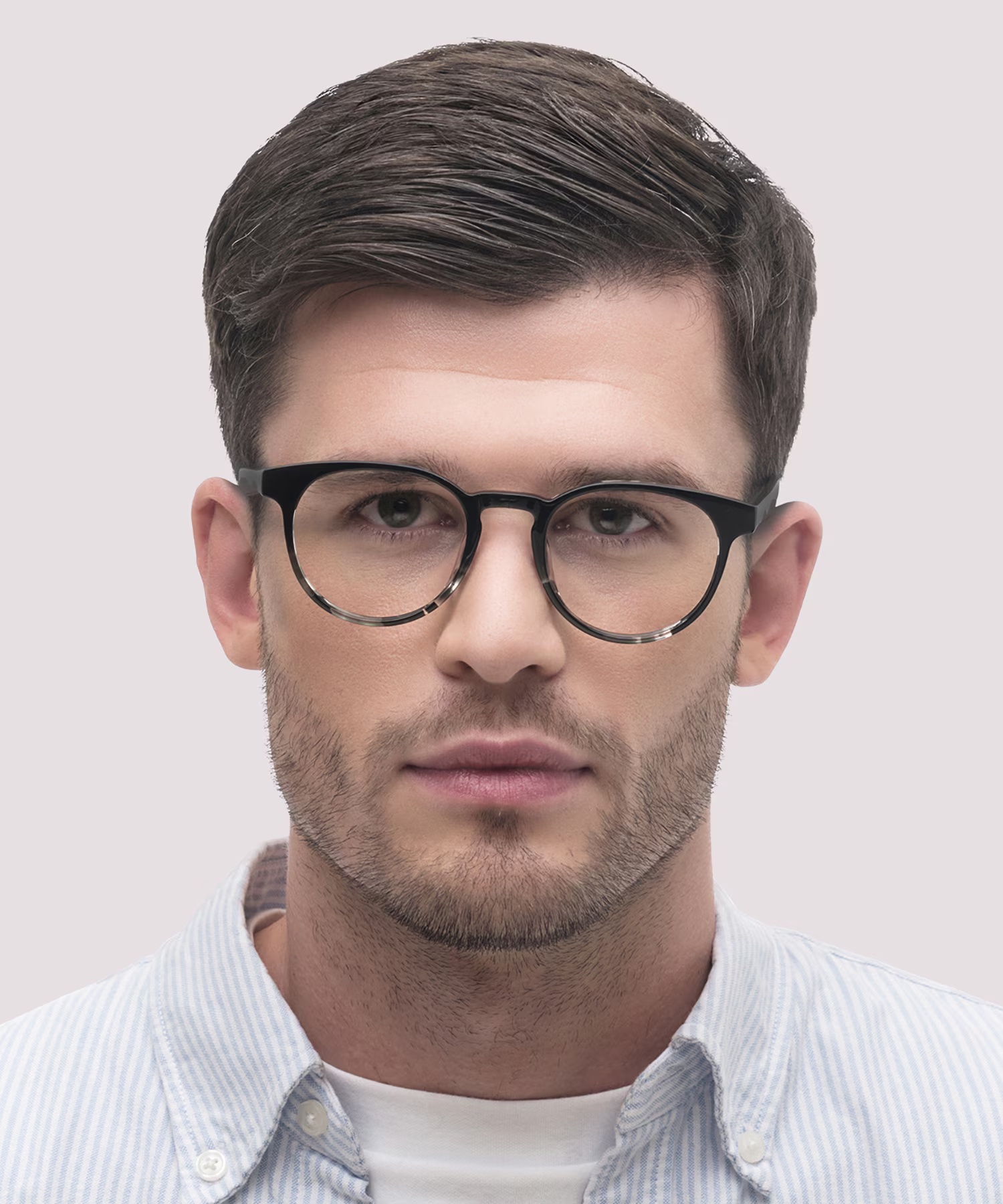 ZEROSEVEN Round Black Full Rim Eyeglasses 4 ZEROSEVEN Round Black Full Rim Eyeglasses