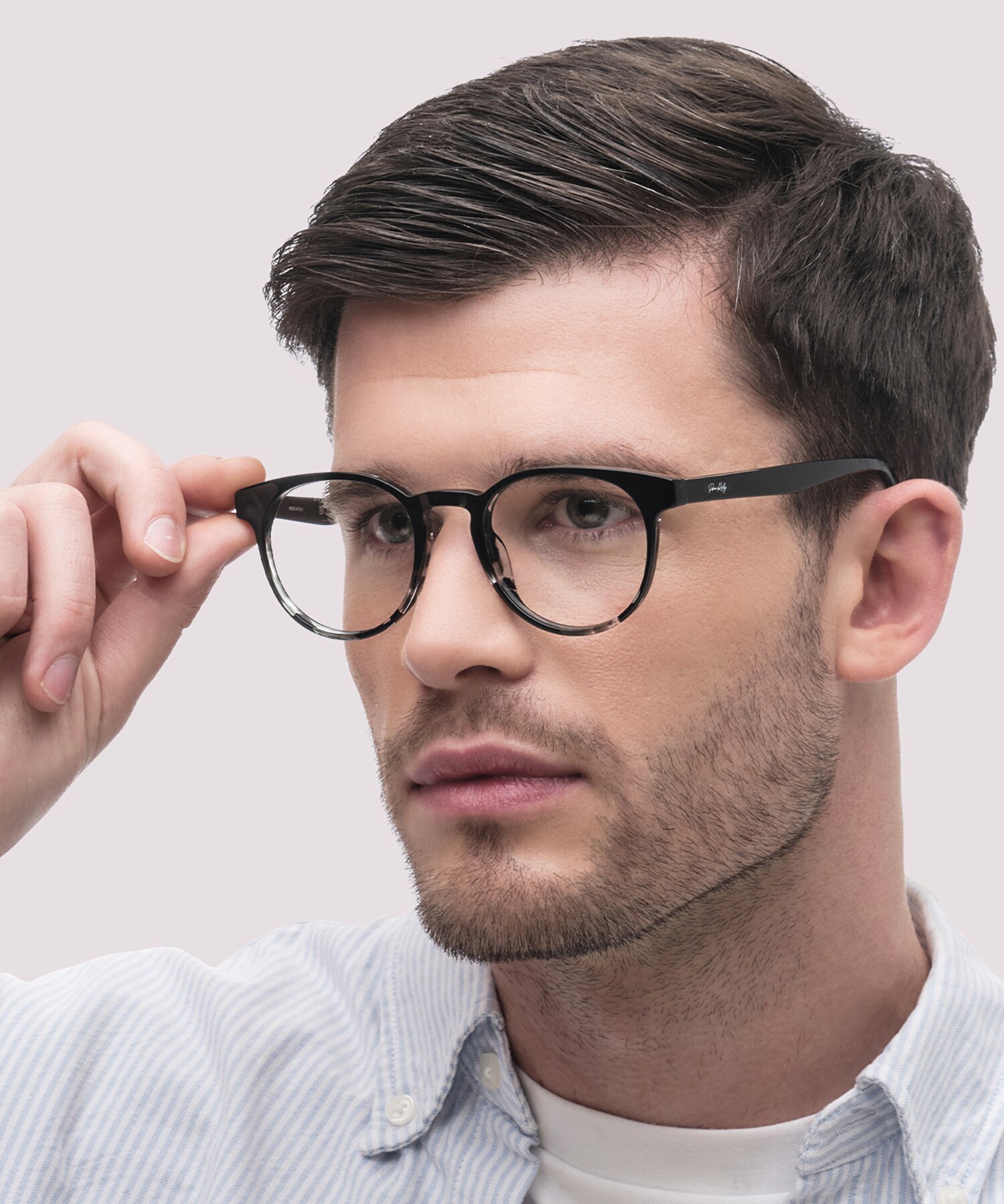 ZEROSEVEN Round Black Full Rim Eyeglasses 5 ZEROSEVEN Round Black Full Rim Eyeglasses