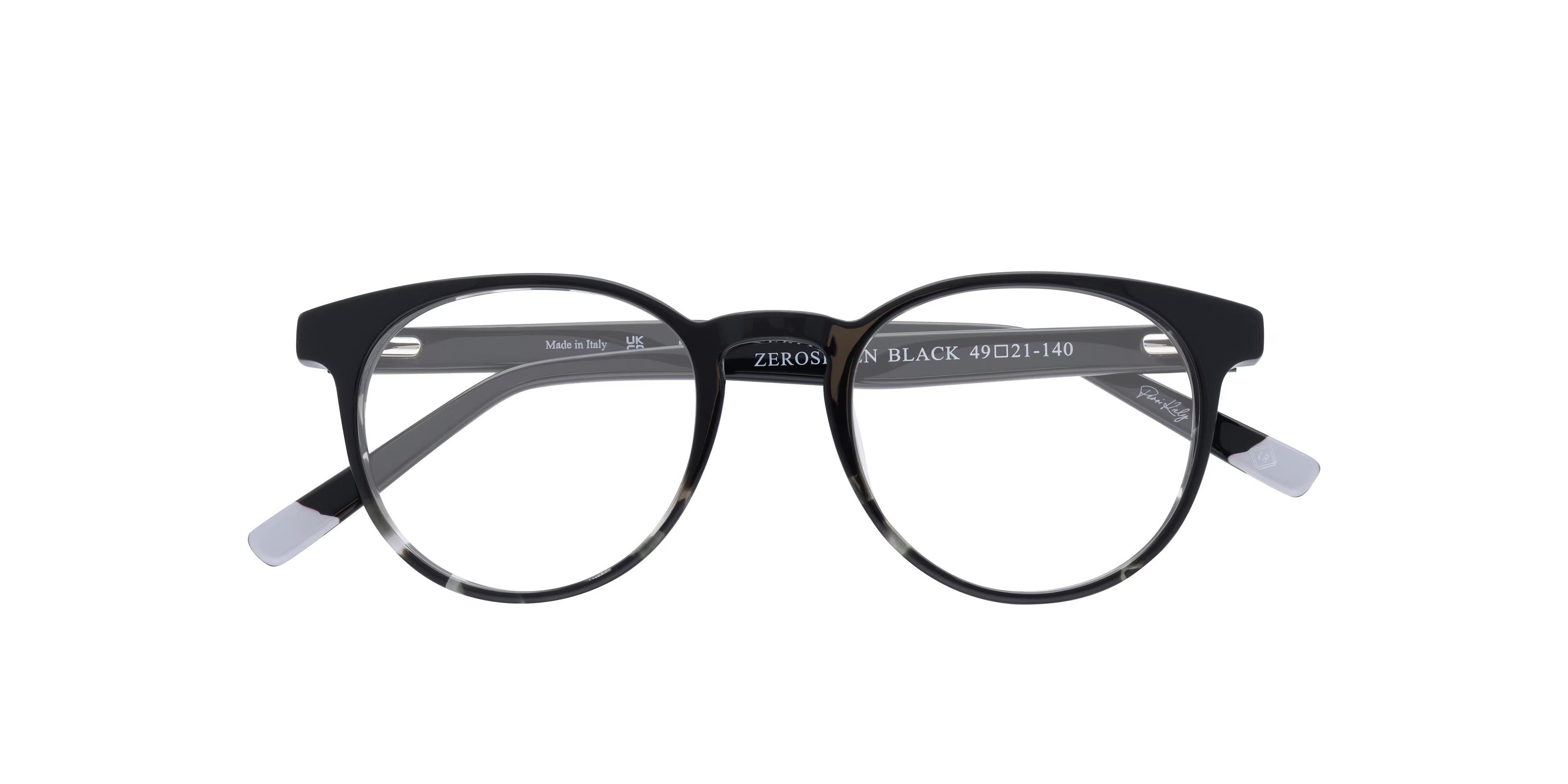 ZEROSEVEN Round Black Full Rim Eyeglasses 8 ZEROSEVEN Round Black Full Rim Eyeglasses