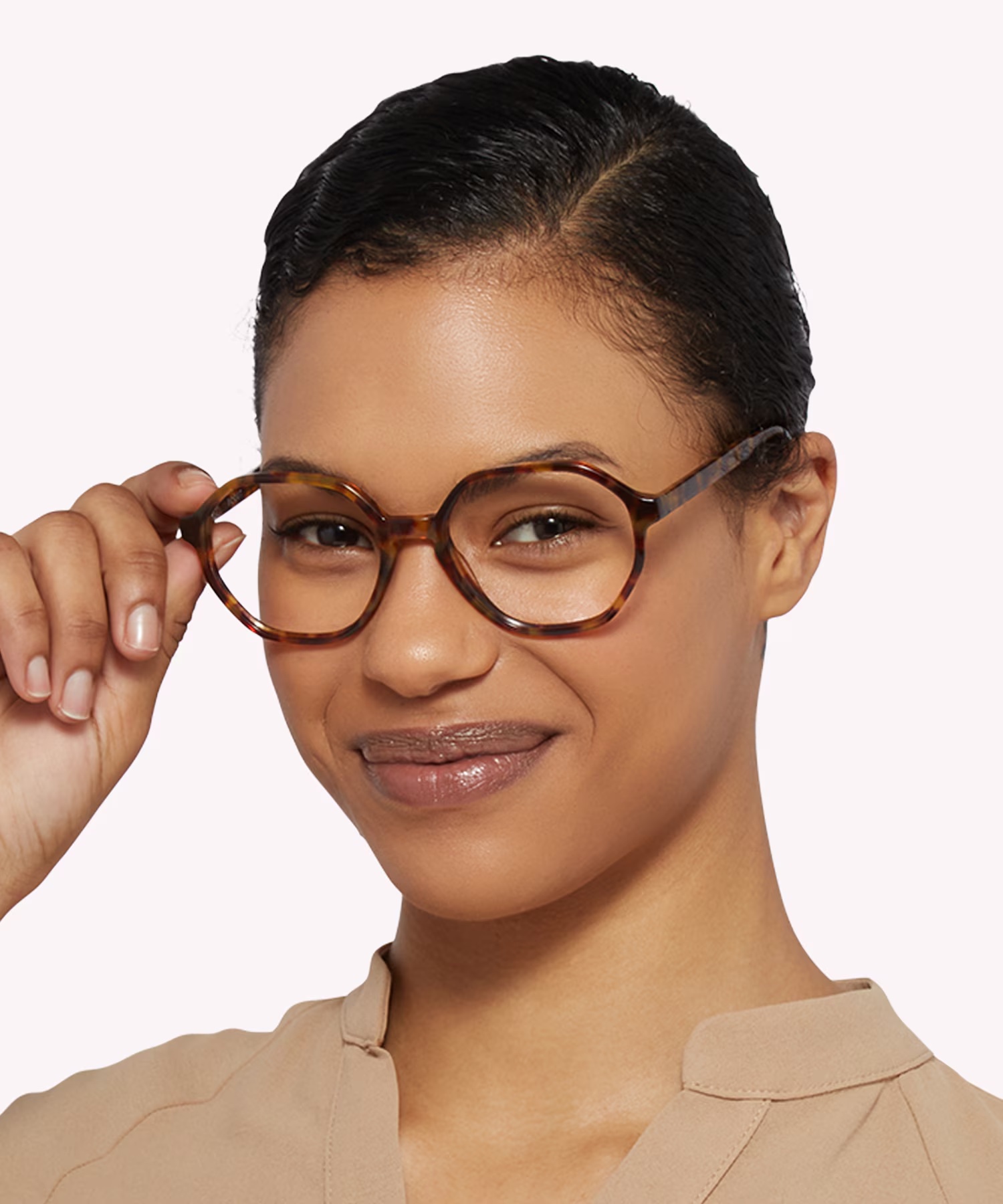 Esme Rectangle Tortoise Glasses for Women 2 Esme Rectangle Tortoise Glasses for Women