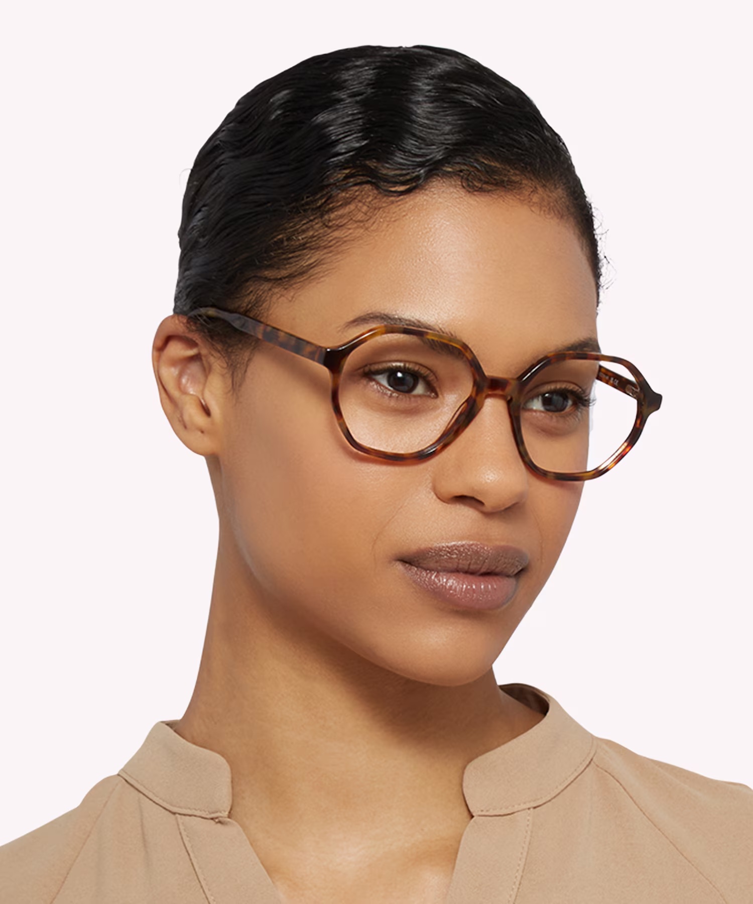 Esme Rectangle Tortoise Glasses for Women 3 Esme Rectangle Tortoise Glasses for Women
