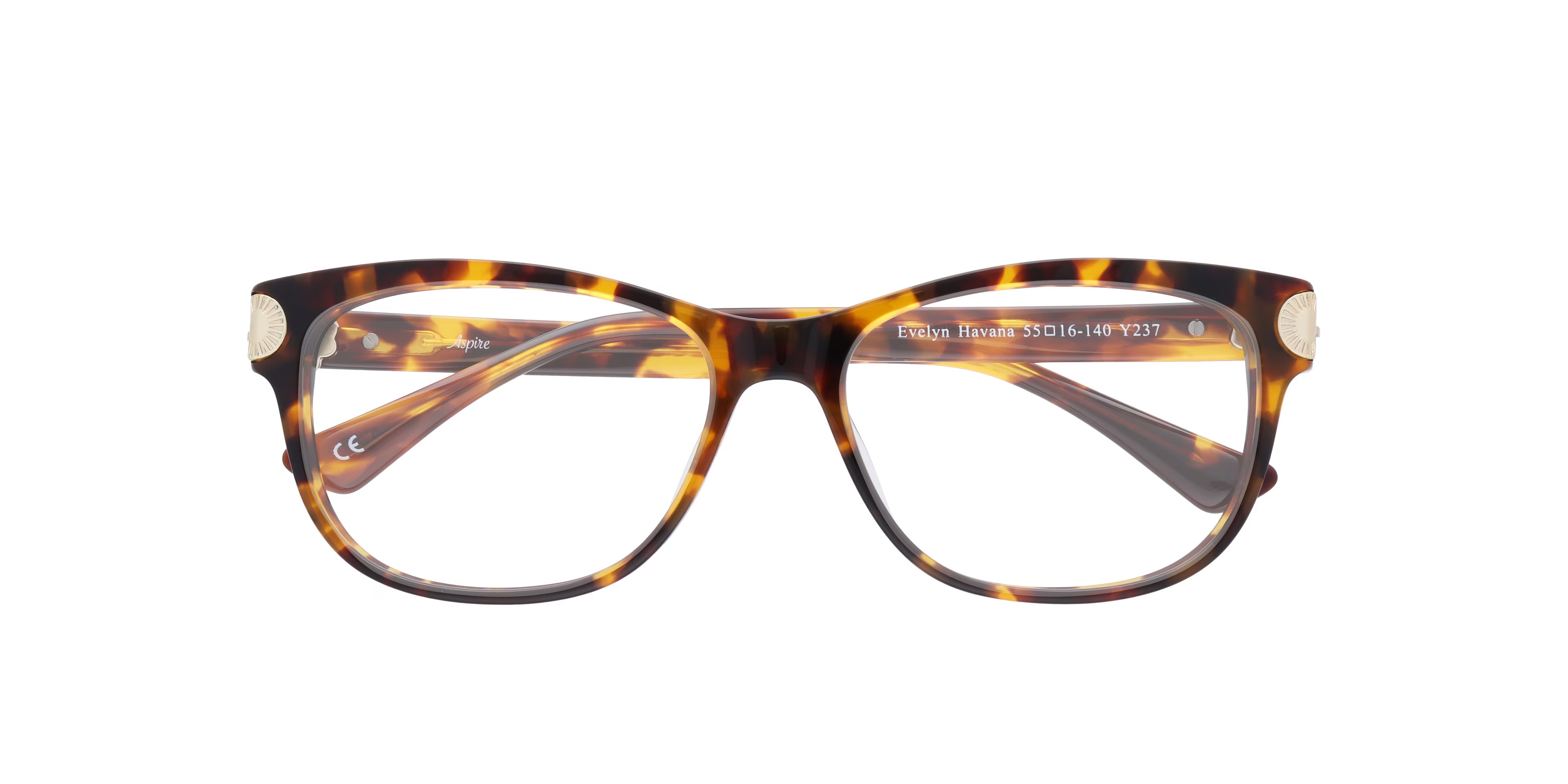 Evelyn Rectangle Havana Glasses for Women 6 Evelyn Rectangle Havana Glasses for Women