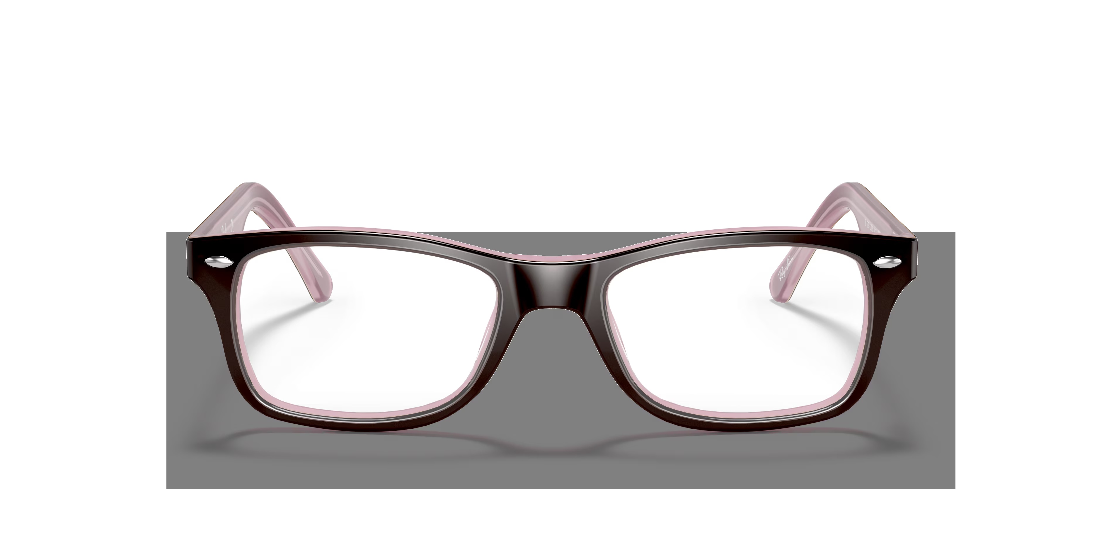 RB5228 - Square Brown Frame Eyeglasses