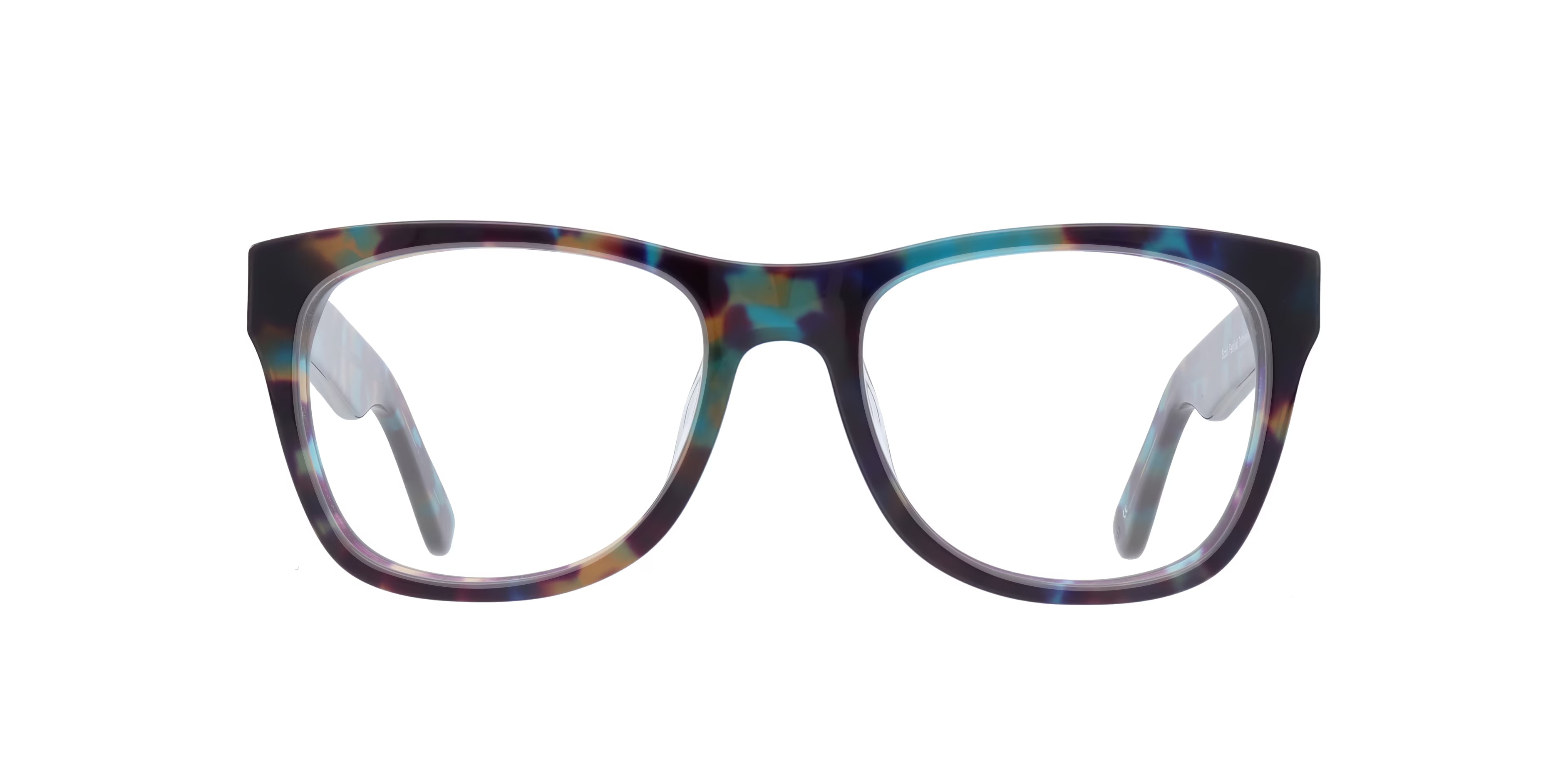 Festival Square Tortoise & Blue Full Rim Eyeglasses
