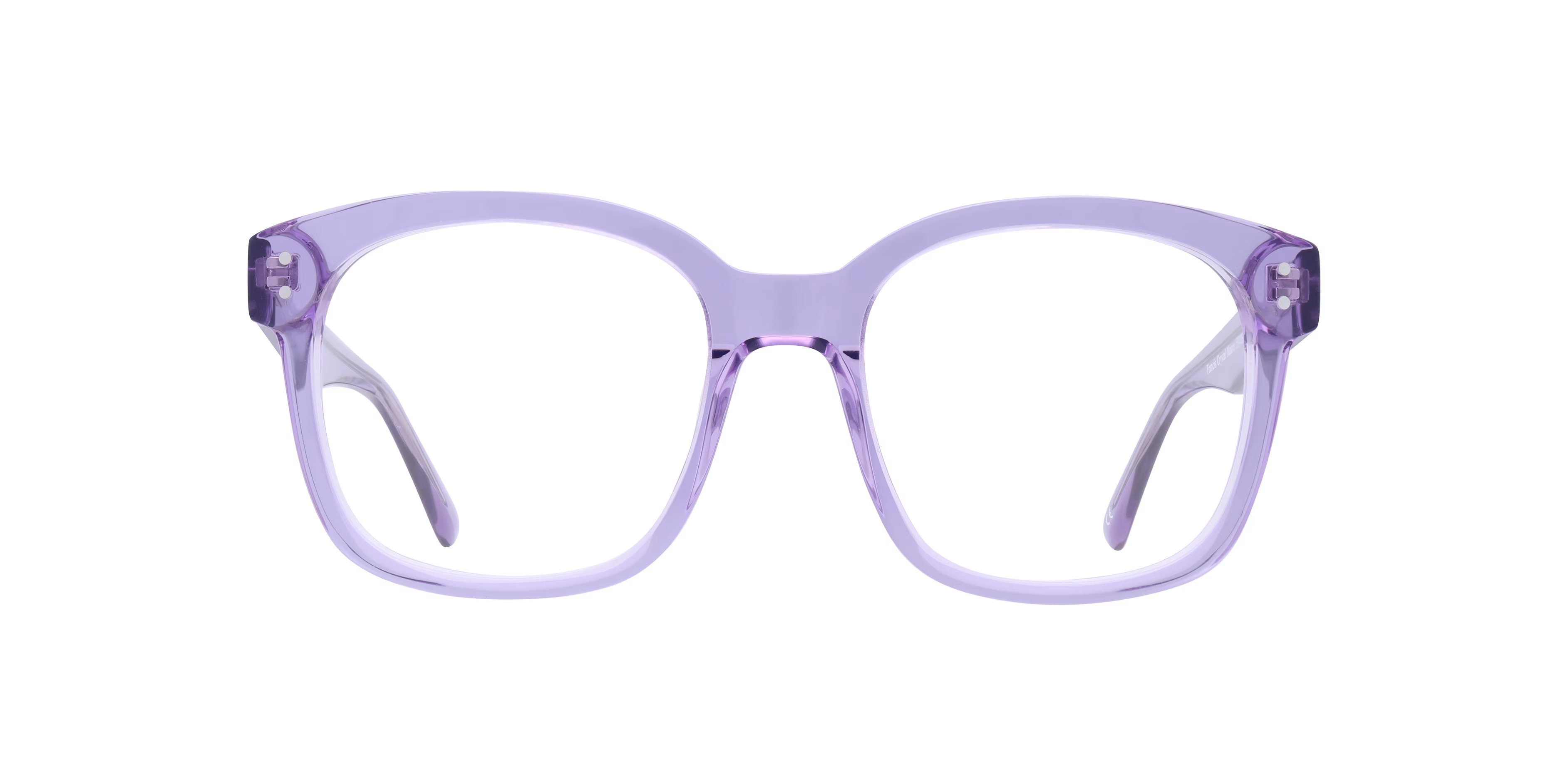 Francis Square Crystal Mauve Glasses for Women 1 Francis Square Crystal Mauve Glasses for Women