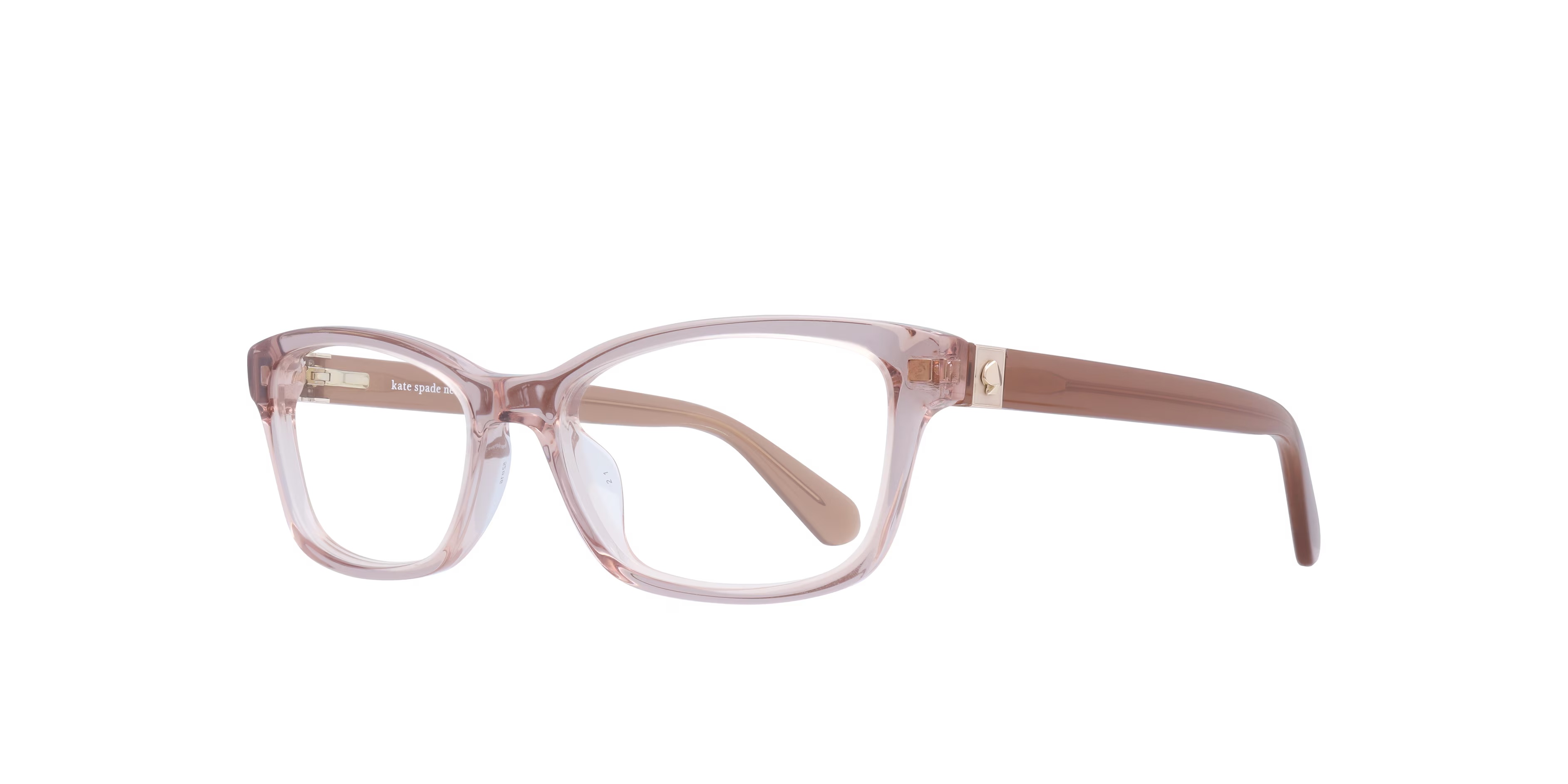 Renne - Rectangle Brown Light Frame Glasses For Women 4 Renne - Rectangle Brown Light Frame Glasses For Women