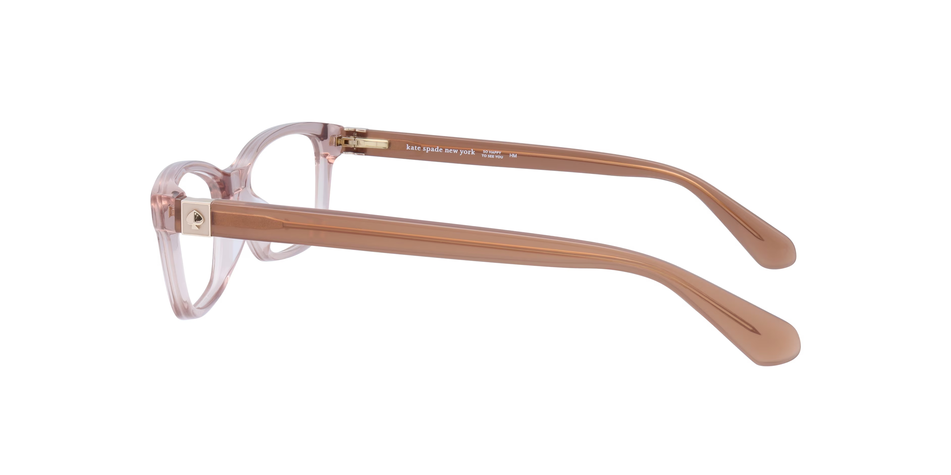Renne - Rectangle Brown Light Frame Glasses For Women 5 Renne - Rectangle Brown Light Frame Glasses For Women