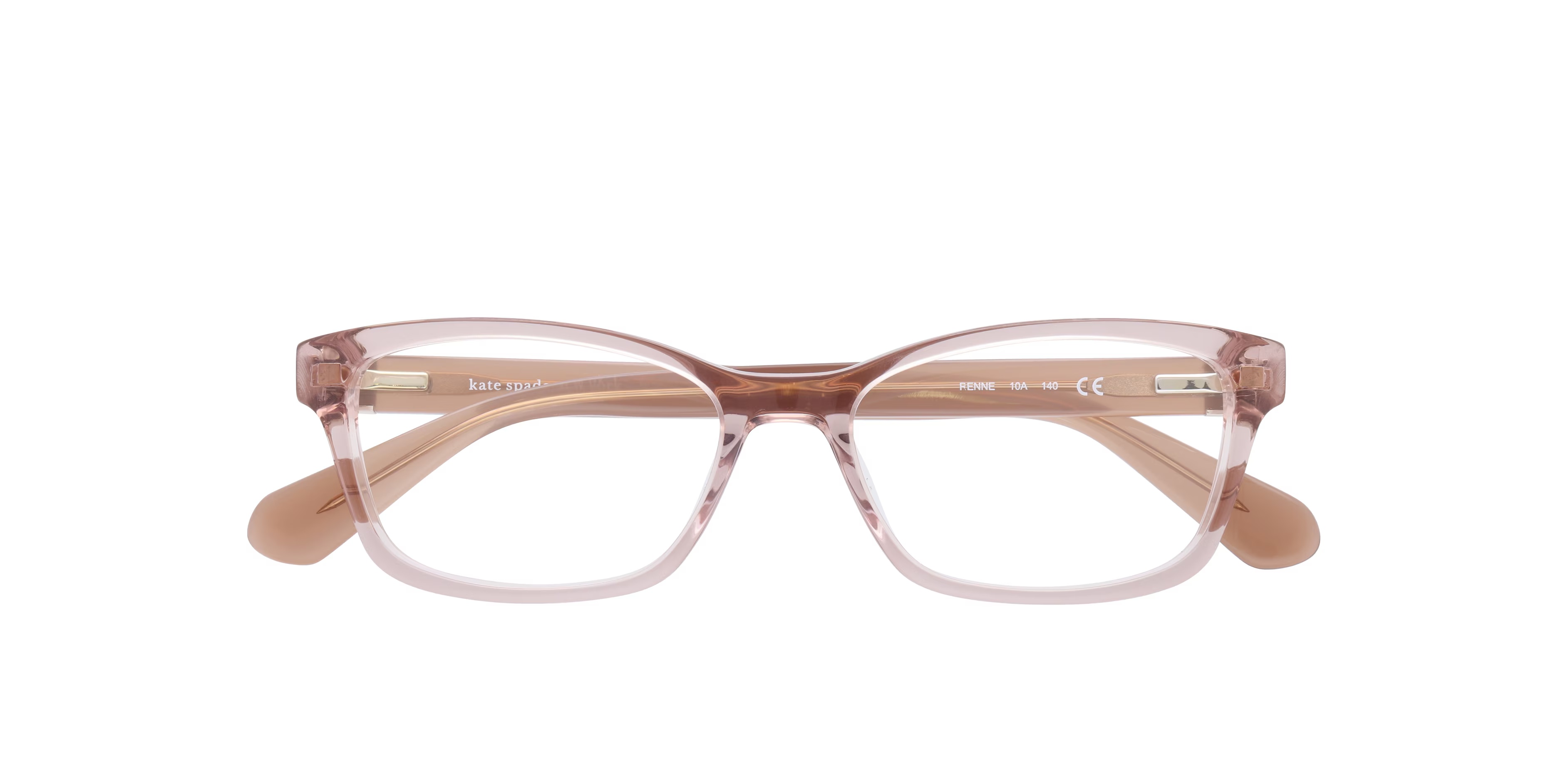 Renne - Rectangle Brown Light Frame Glasses For Women 6 Renne - Rectangle Brown Light Frame Glasses For Women