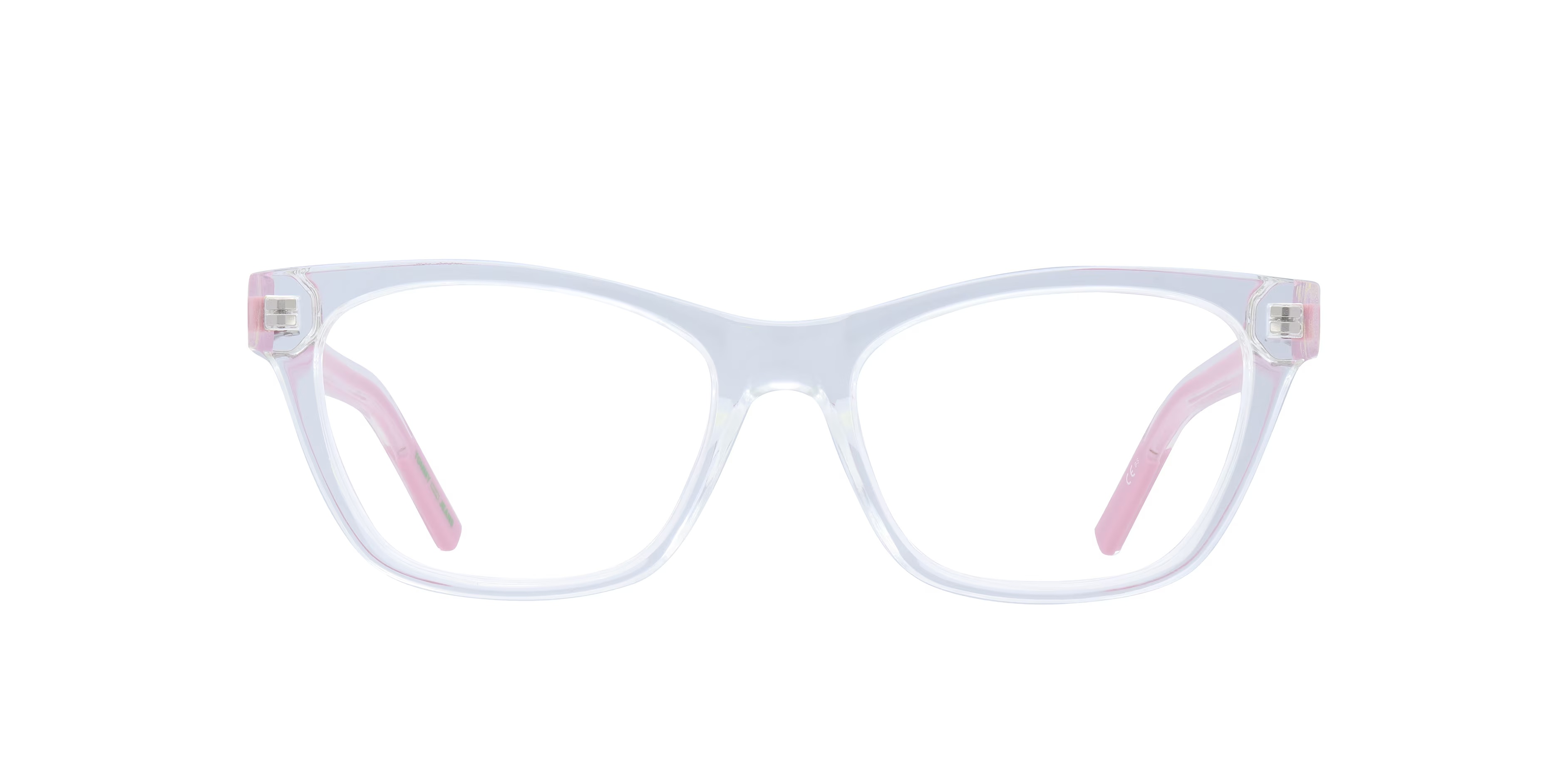 TJ 0080 - Rectangle Clear Frame Glasses For Women