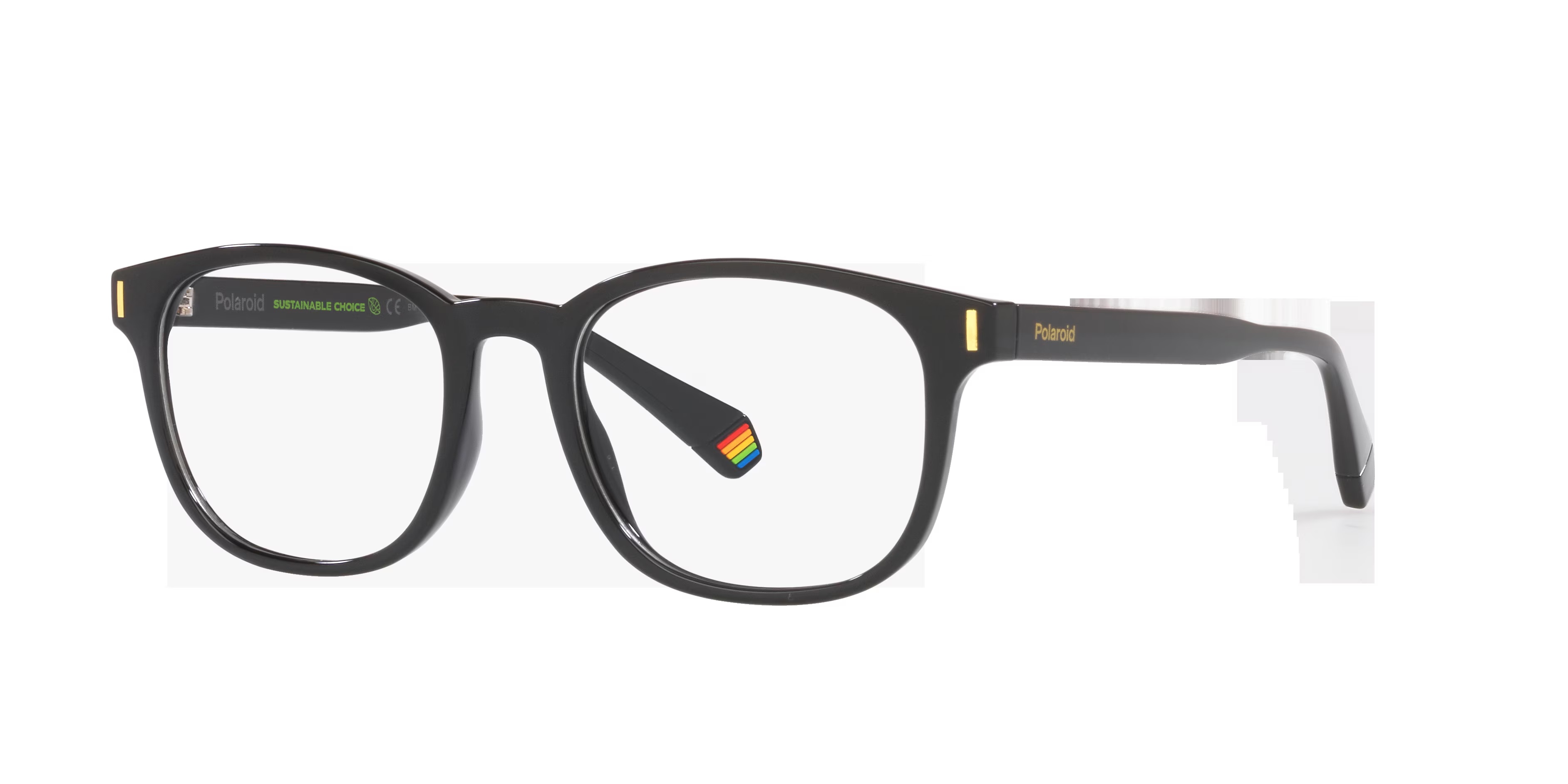 PLD D453 Square Black Glasses for Men 6 PLD D453 Square Black Glasses for Men