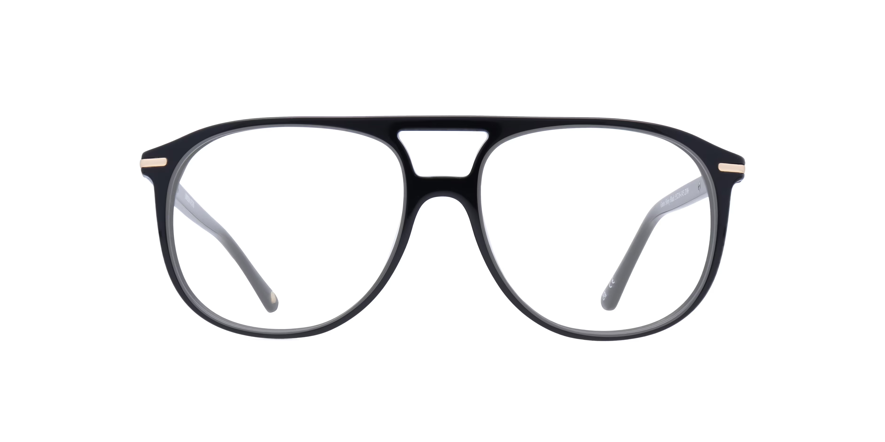Gants Pilot Shiny Black Full Rim Eyeglasses 1 Gants Pilot Shiny Black Full Rim Eyeglasses