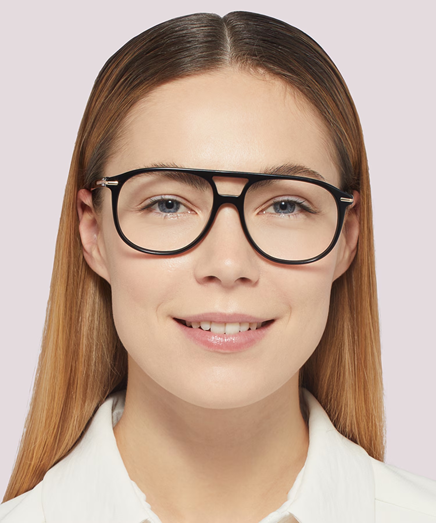 Gants Pilot Shiny Black Full Rim Eyeglasses 2 Gants Pilot Shiny Black Full Rim Eyeglasses