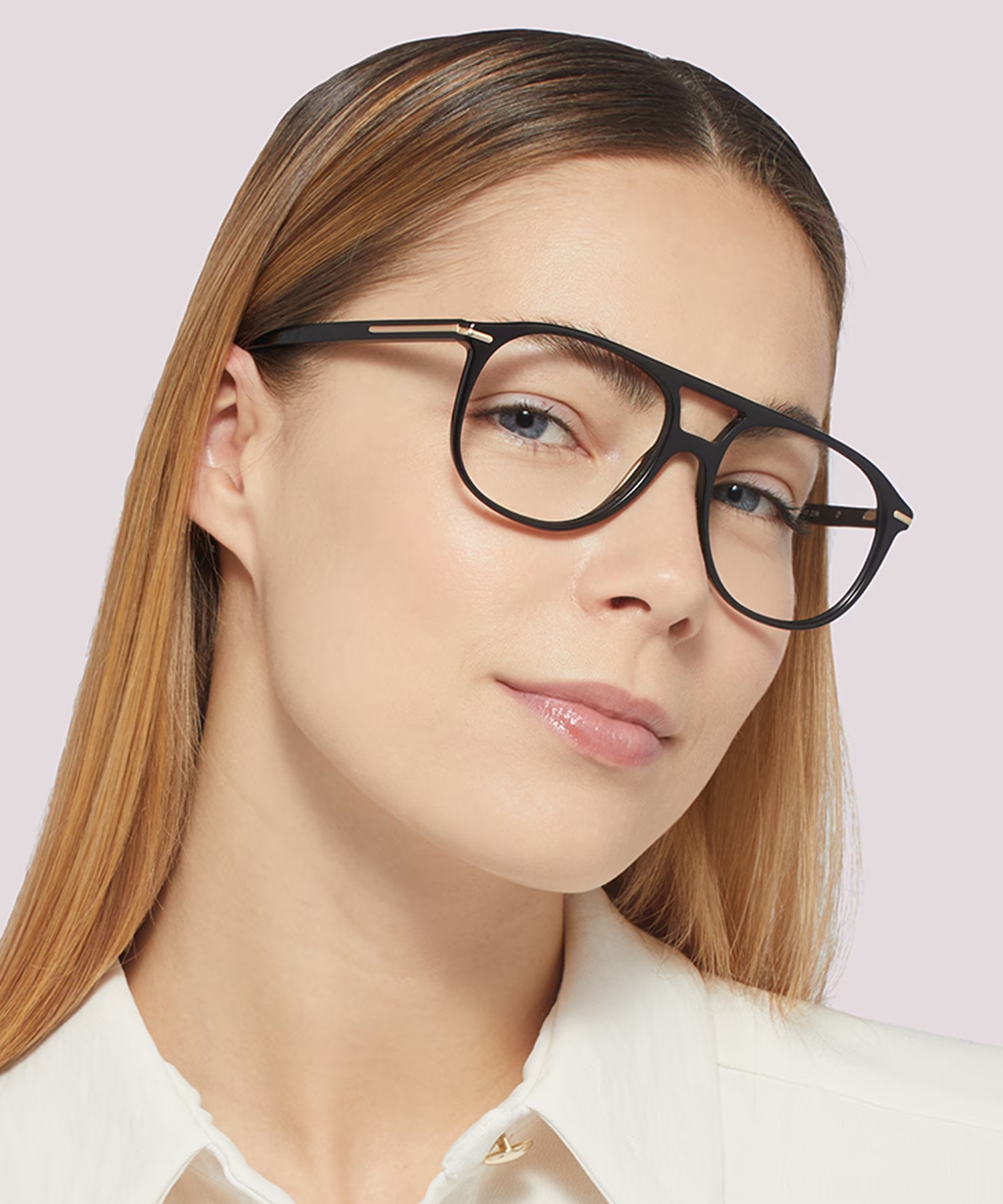 Gants Pilot Shiny Black Full Rim Eyeglasses 3 Gants Pilot Shiny Black Full Rim Eyeglasses