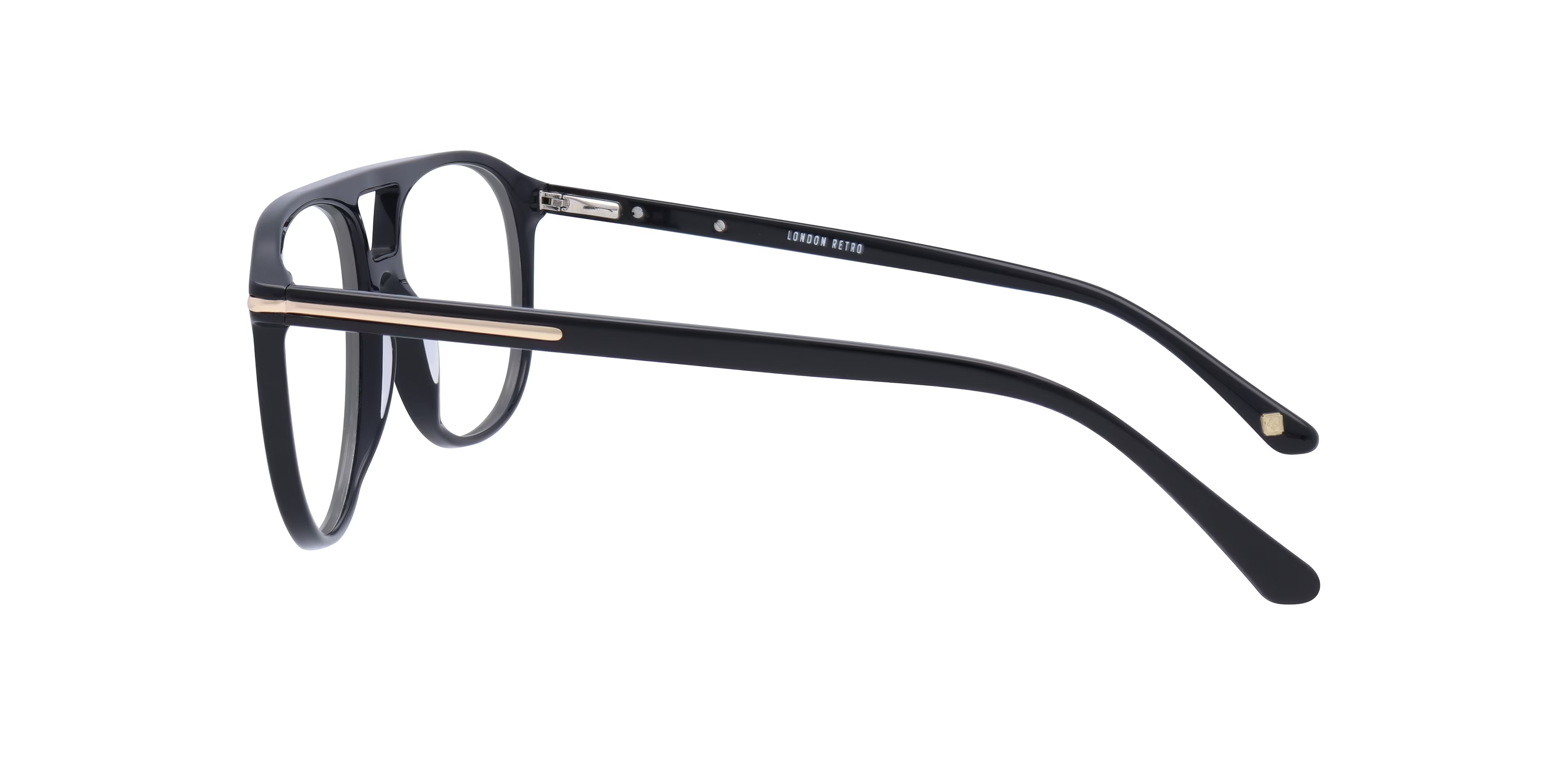 Gants Pilot Shiny Black Full Rim Eyeglasses 7 Gants Pilot Shiny Black Full Rim Eyeglasses
