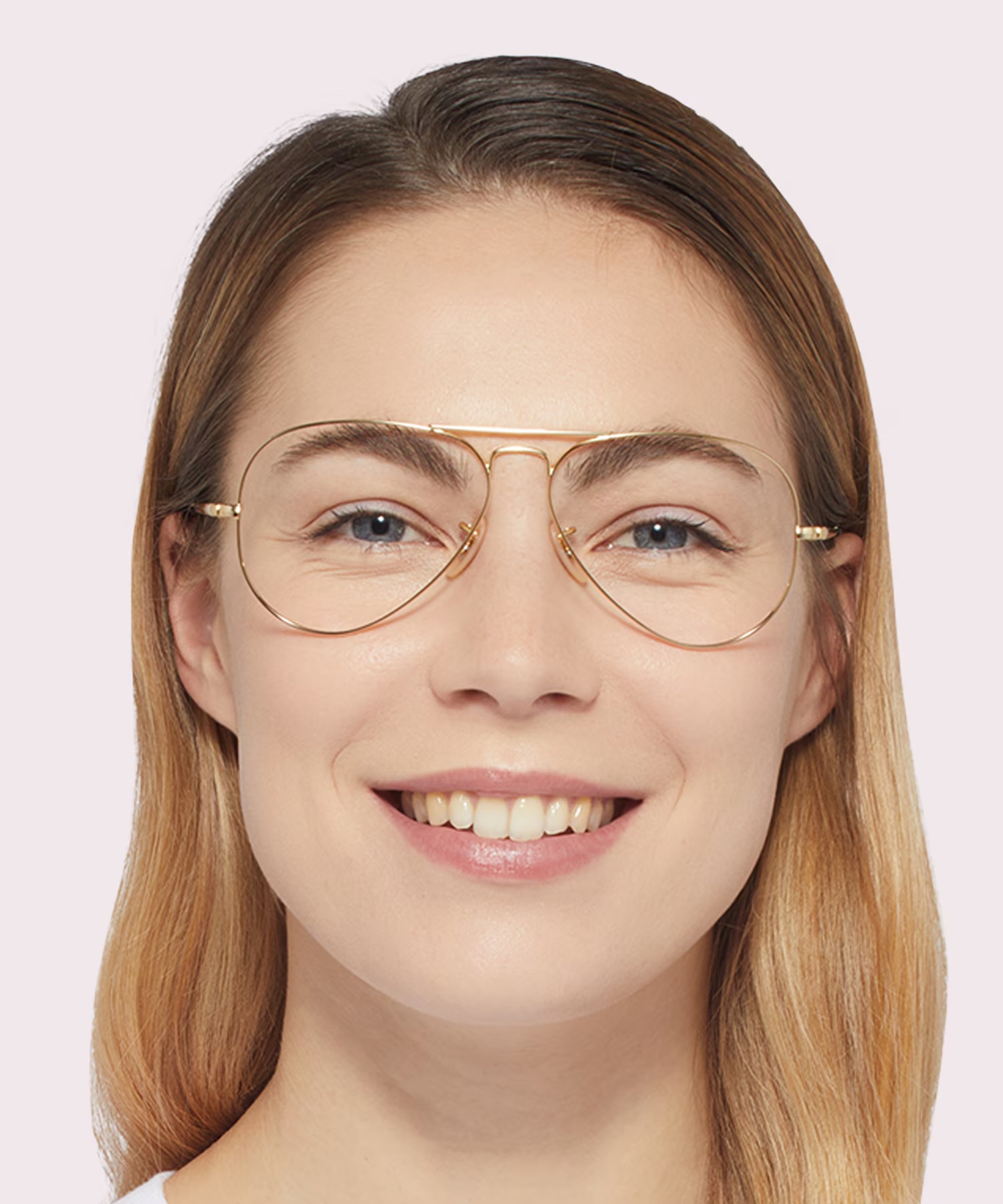 RB6489 - Pilot Arista Gold Frame Eyeglasses 2 RB6489 - Pilot Arista Gold Frame Eyeglasses