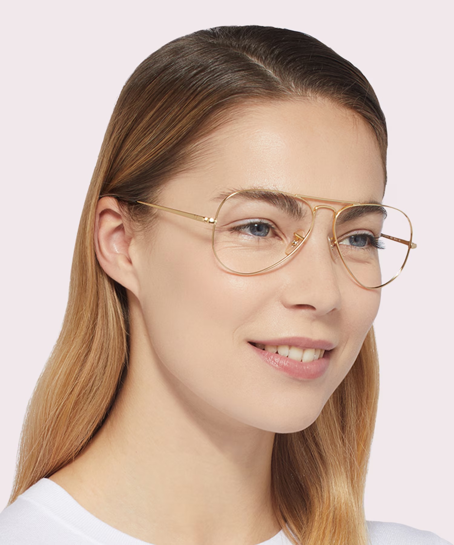 RB6489 - Pilot Arista Gold Frame Eyeglasses 3 RB6489 - Pilot Arista Gold Frame Eyeglasses
