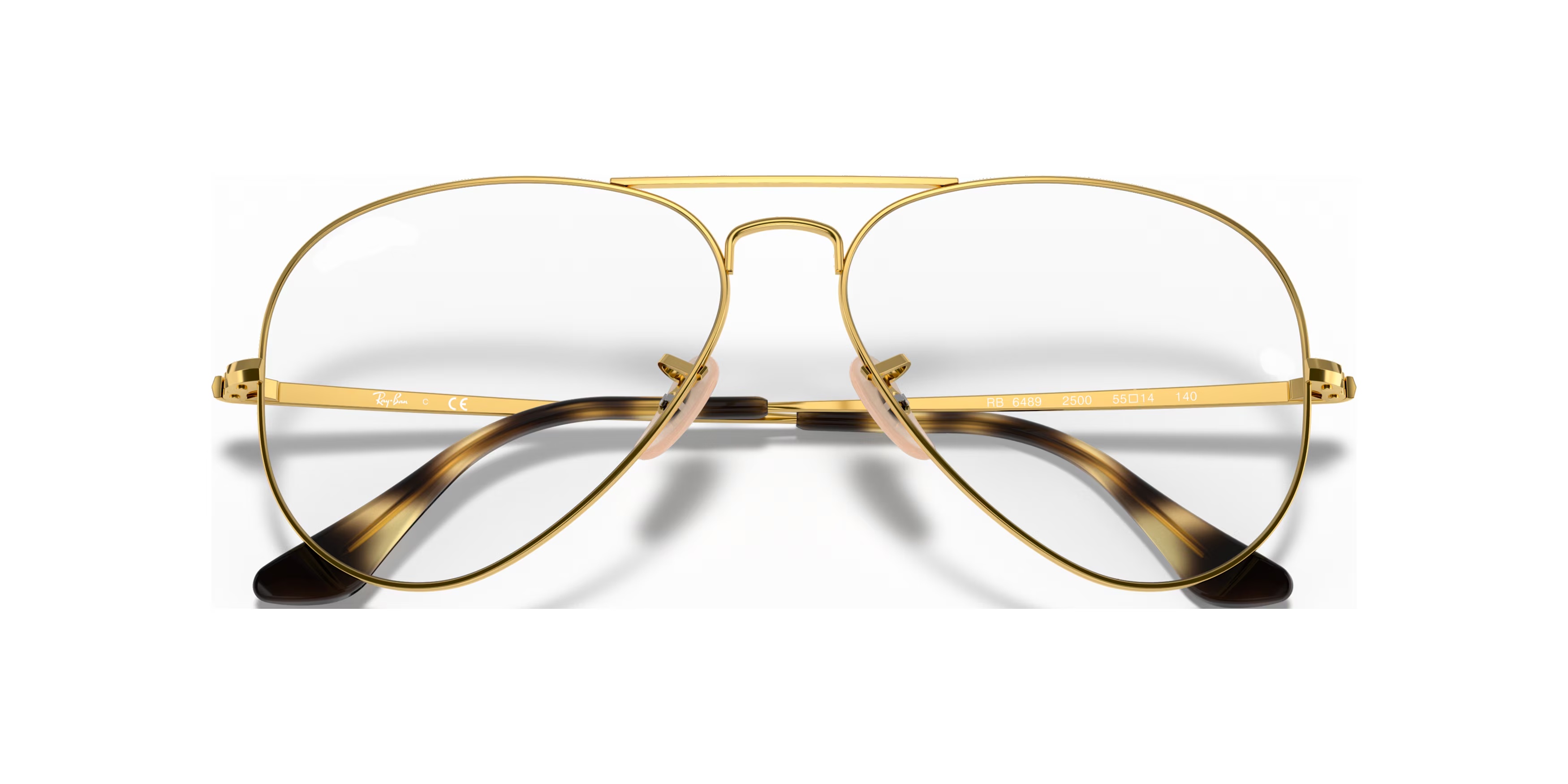 RB6489 - Pilot Arista Gold Frame Eyeglasses 8 RB6489 - Pilot Arista Gold Frame Eyeglasses