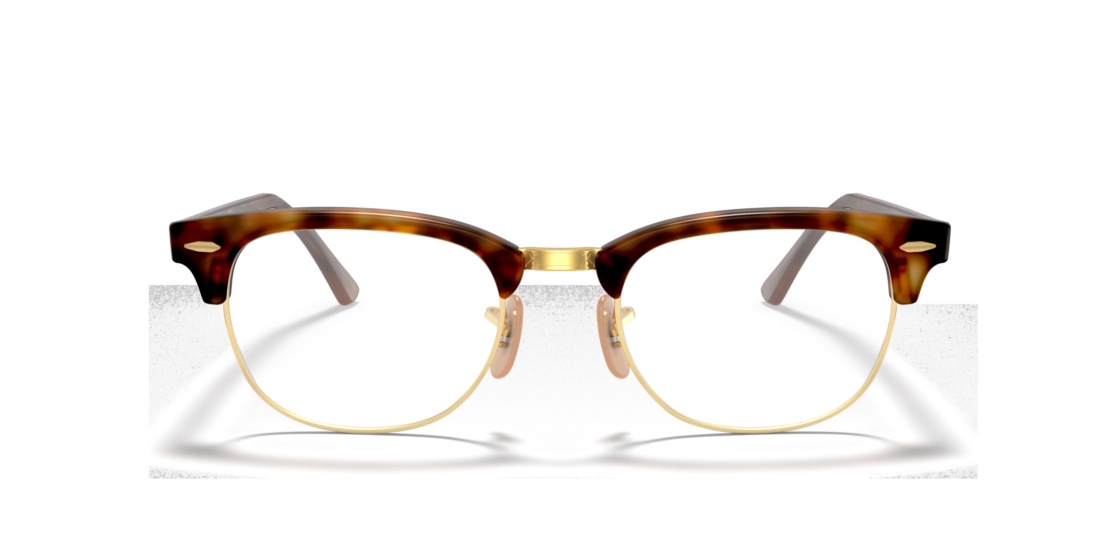RB5154 - Square Red Havana Frame Eyeglasses