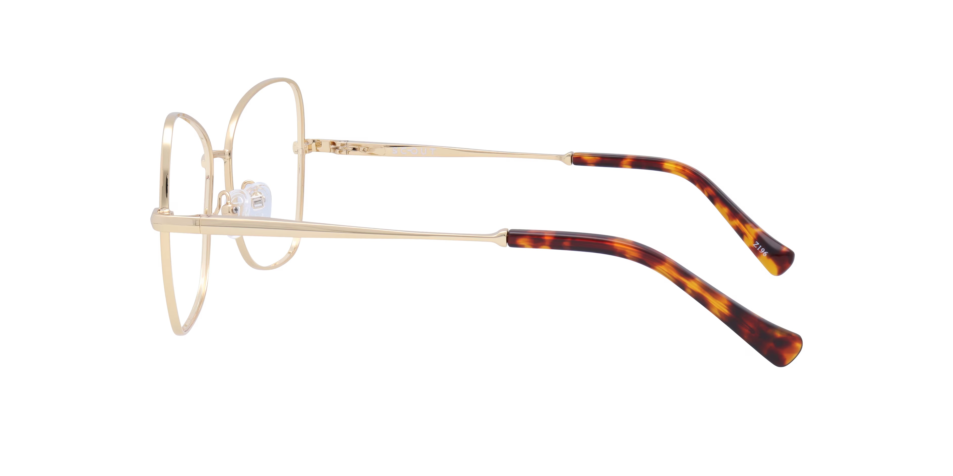 Geri Cat Eye Shiny Gold Glasses for Women 5 Geri Cat Eye Shiny Gold Glasses for Women