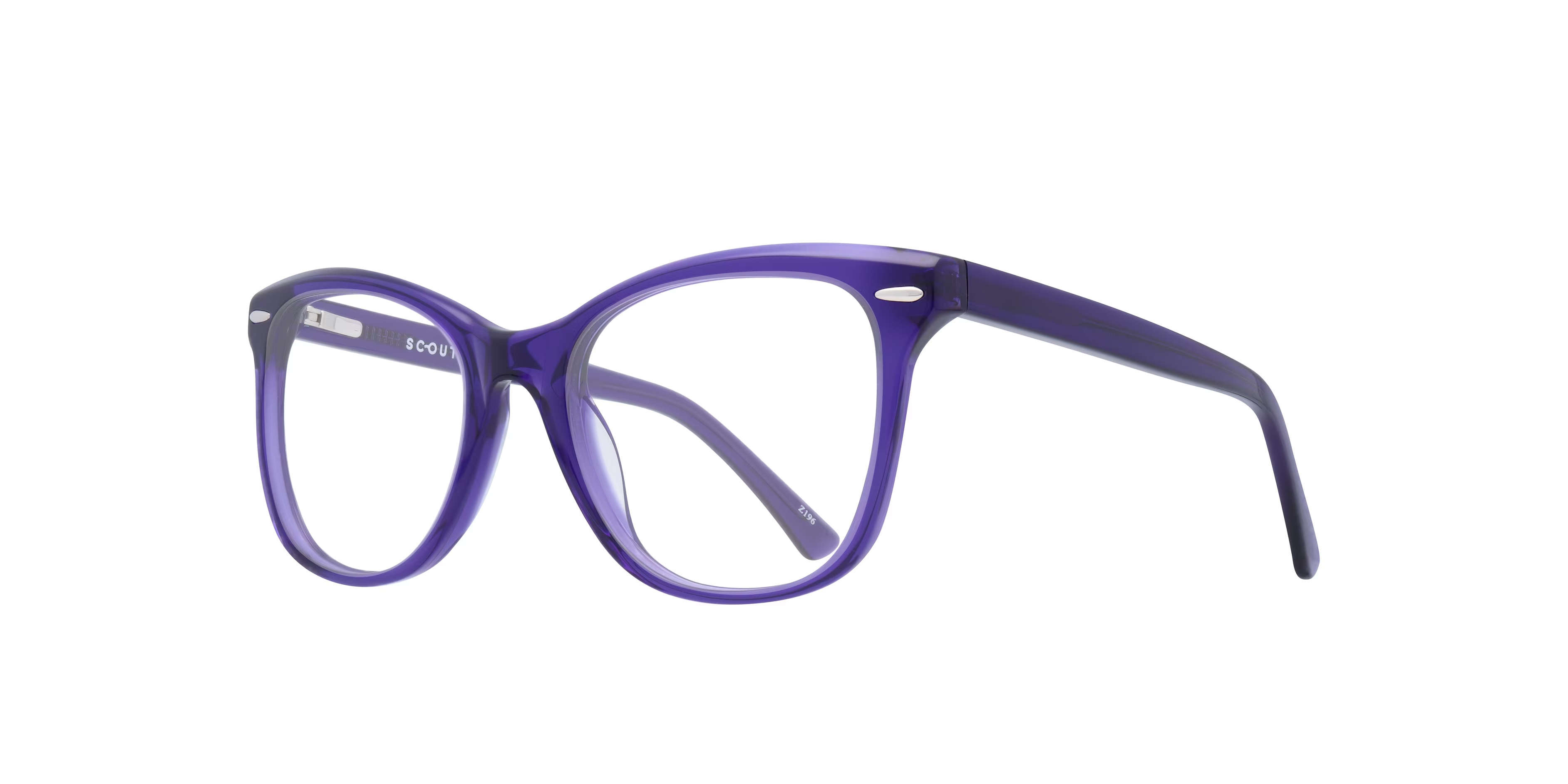 Grazia Cat Eye Crystal Purple Glasses for Women 4 Grazia Cat Eye Crystal Purple Glasses for Women