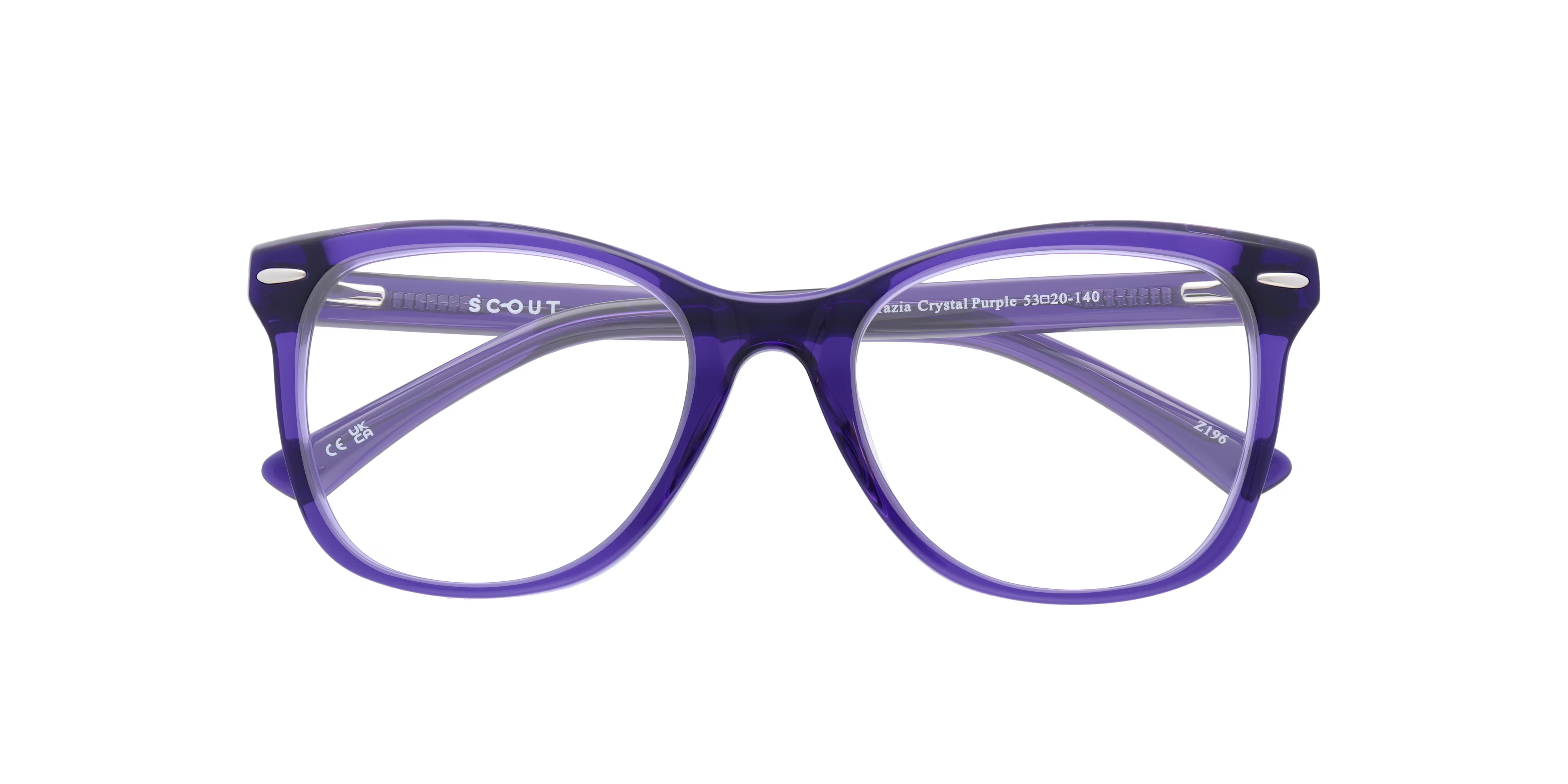 Grazia Cat Eye Crystal Purple Glasses for Women 6 Grazia Cat Eye Crystal Purple Glasses for Women