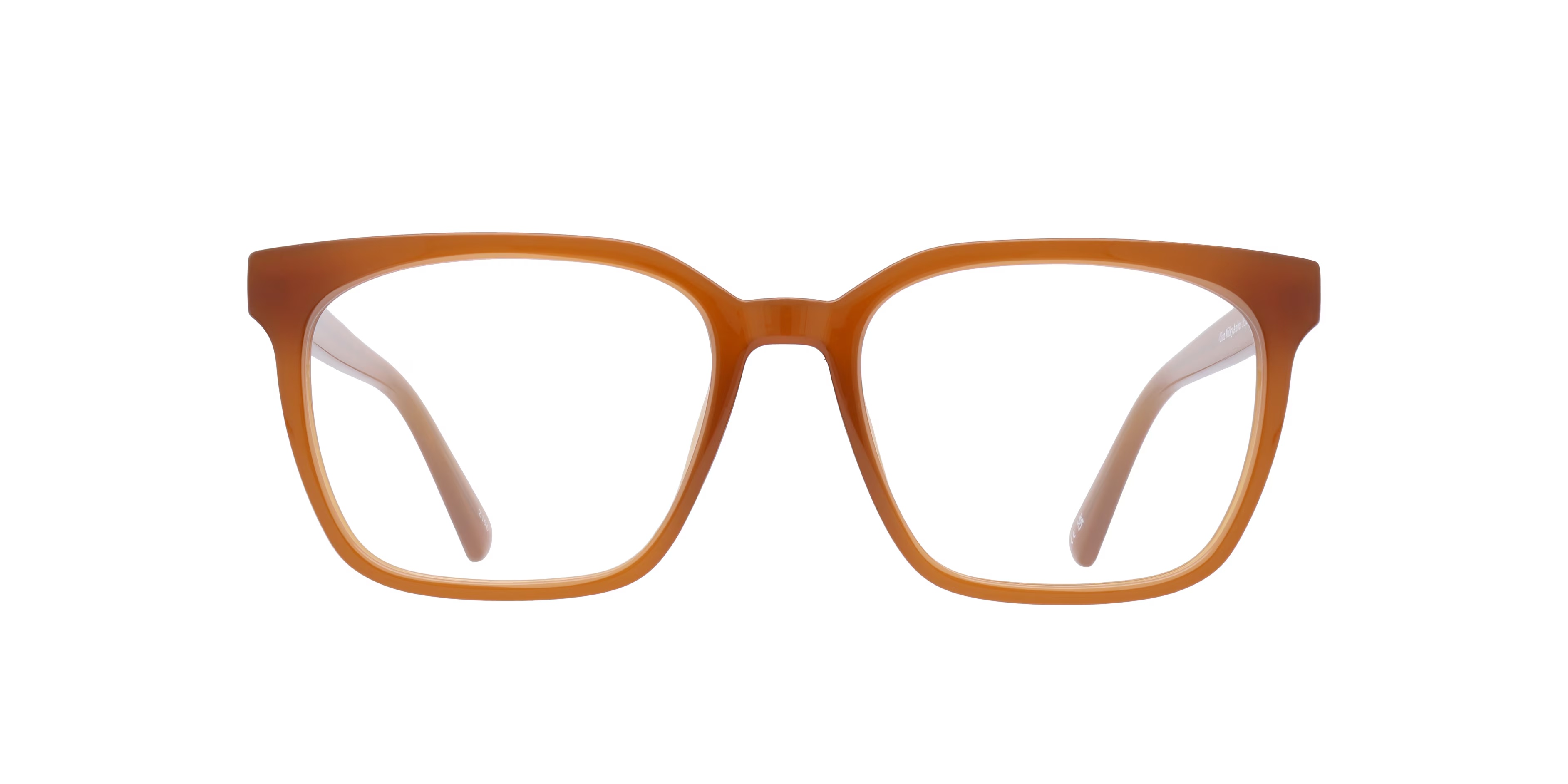 Gian Square Milky Amber Full Rim Eyeglasses 1 Gian Square Milky Amber Full Rim Eyeglasses