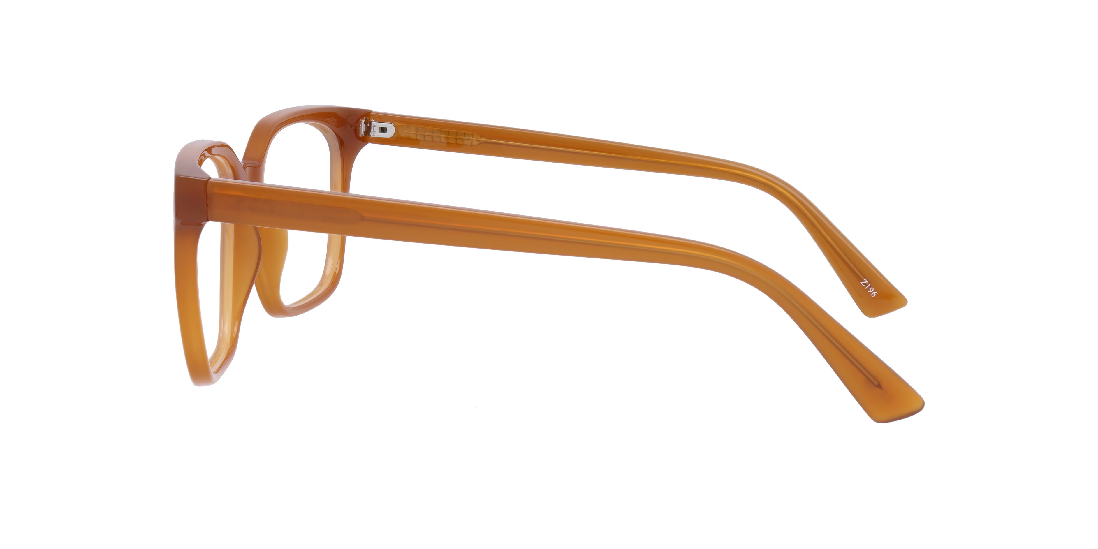 Gian Square Milky Amber Full Rim Eyeglasses 7 Gian Square Milky Amber Full Rim Eyeglasses