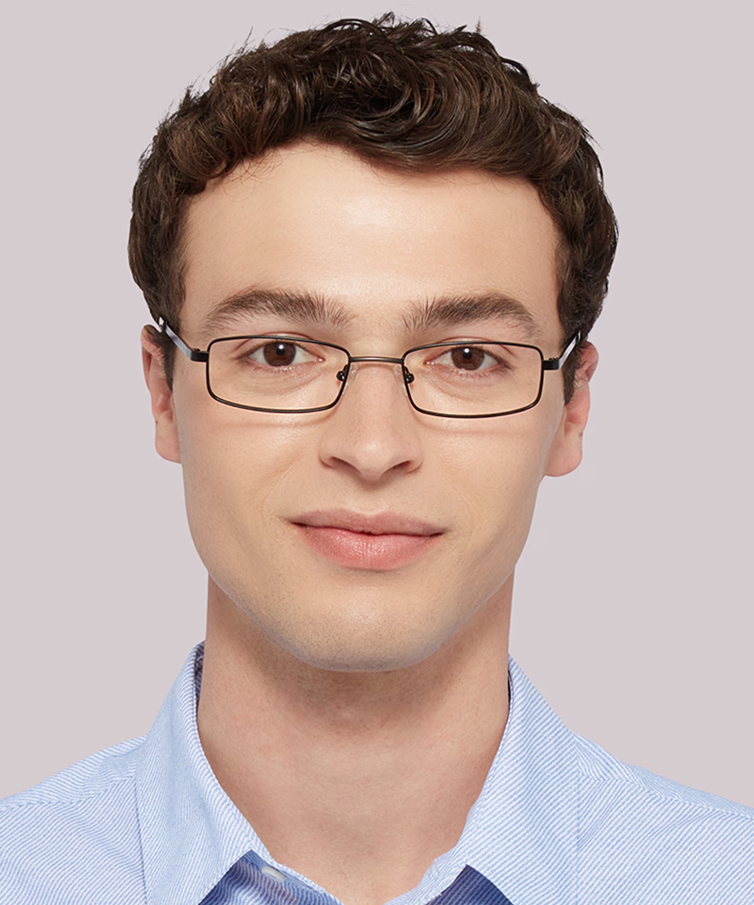 Gordan Rectangle Matte Black Glasses for Men 2 Gordan Rectangle Matte Black Glasses for Men