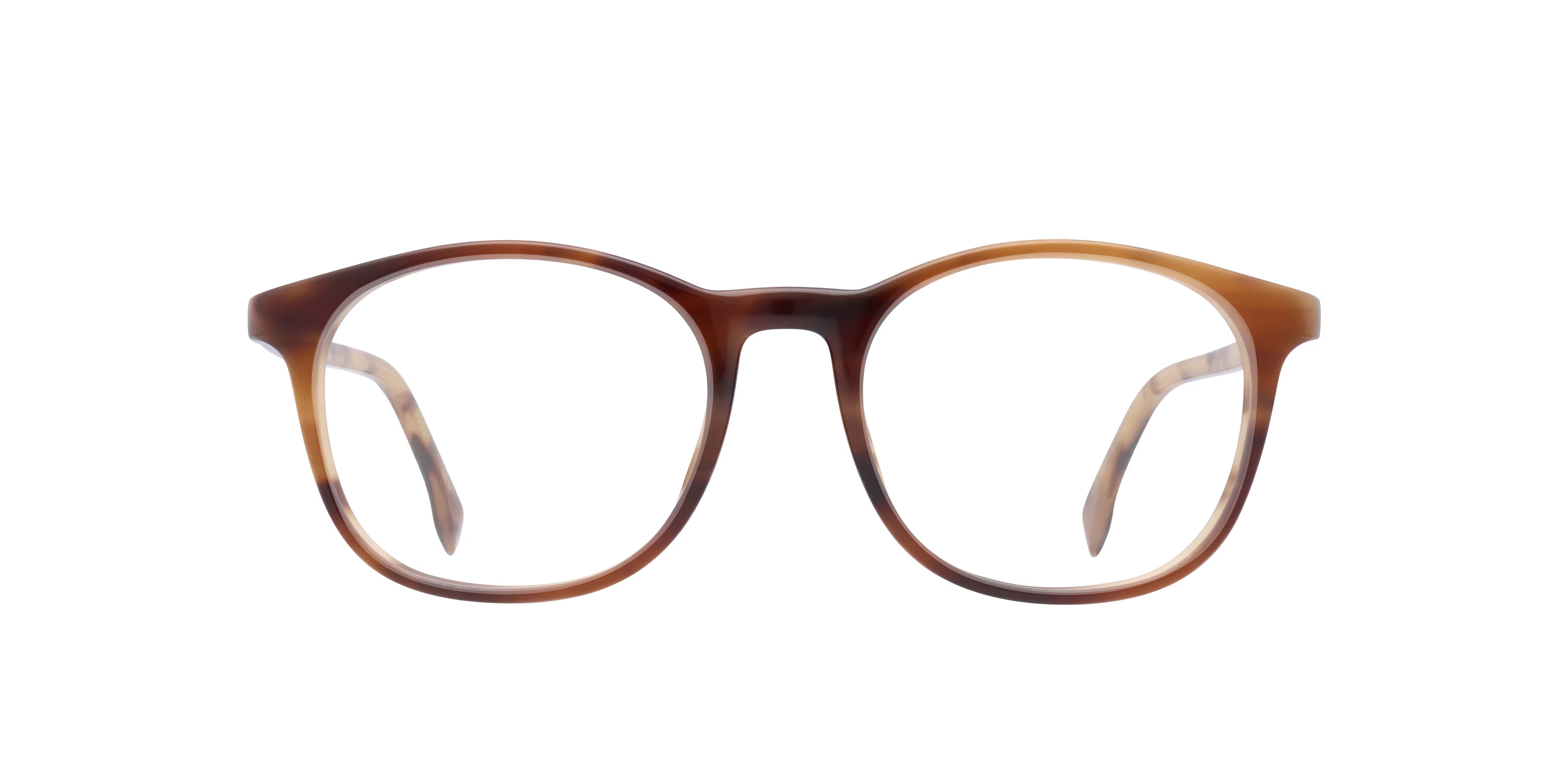 BOSS 1437 - Rectangle Tortoise Frame Glasses For Men