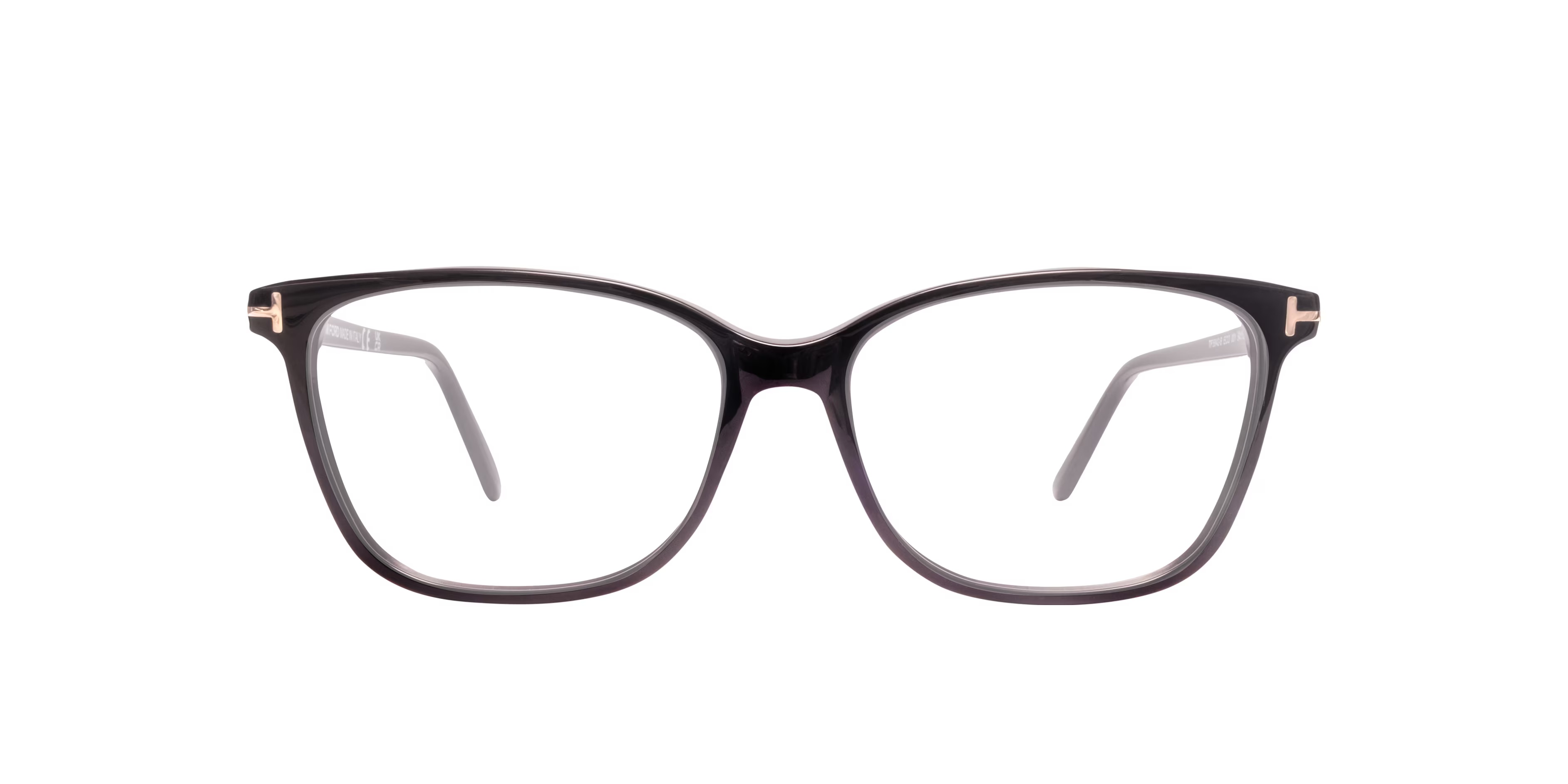 FT5842-B_54001 - Square Black Frame Glasses For Women
