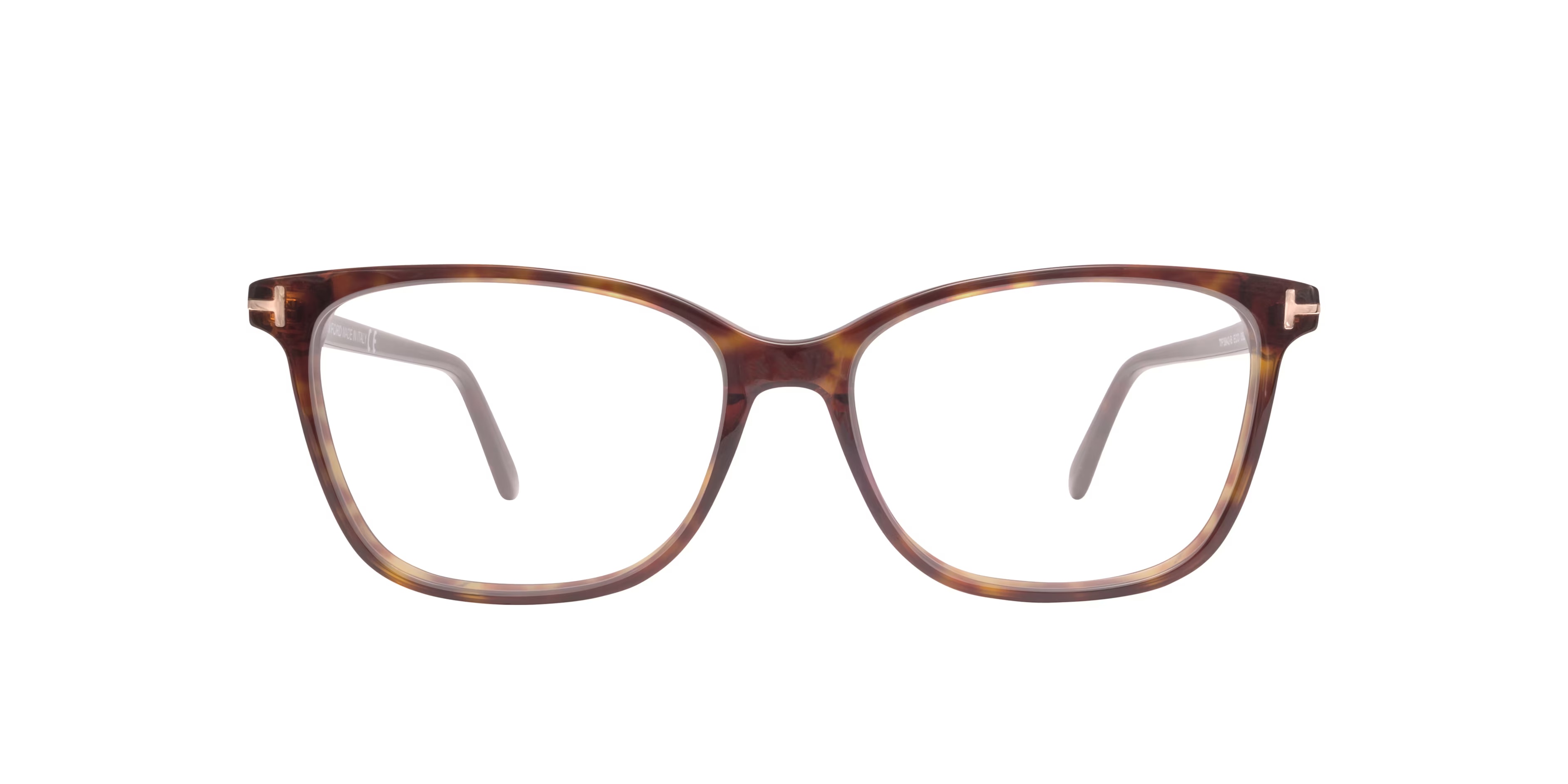FT5842-B - Square Tortoise Frame Glasses For Women