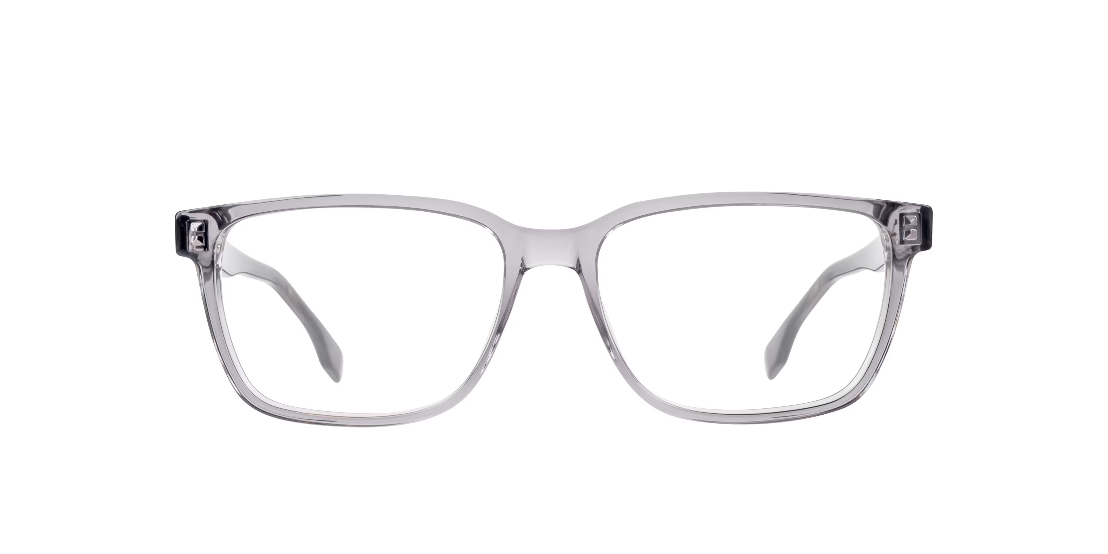 BOSS 1517 - Rectangle Horn Grey Frame Glasses For Men