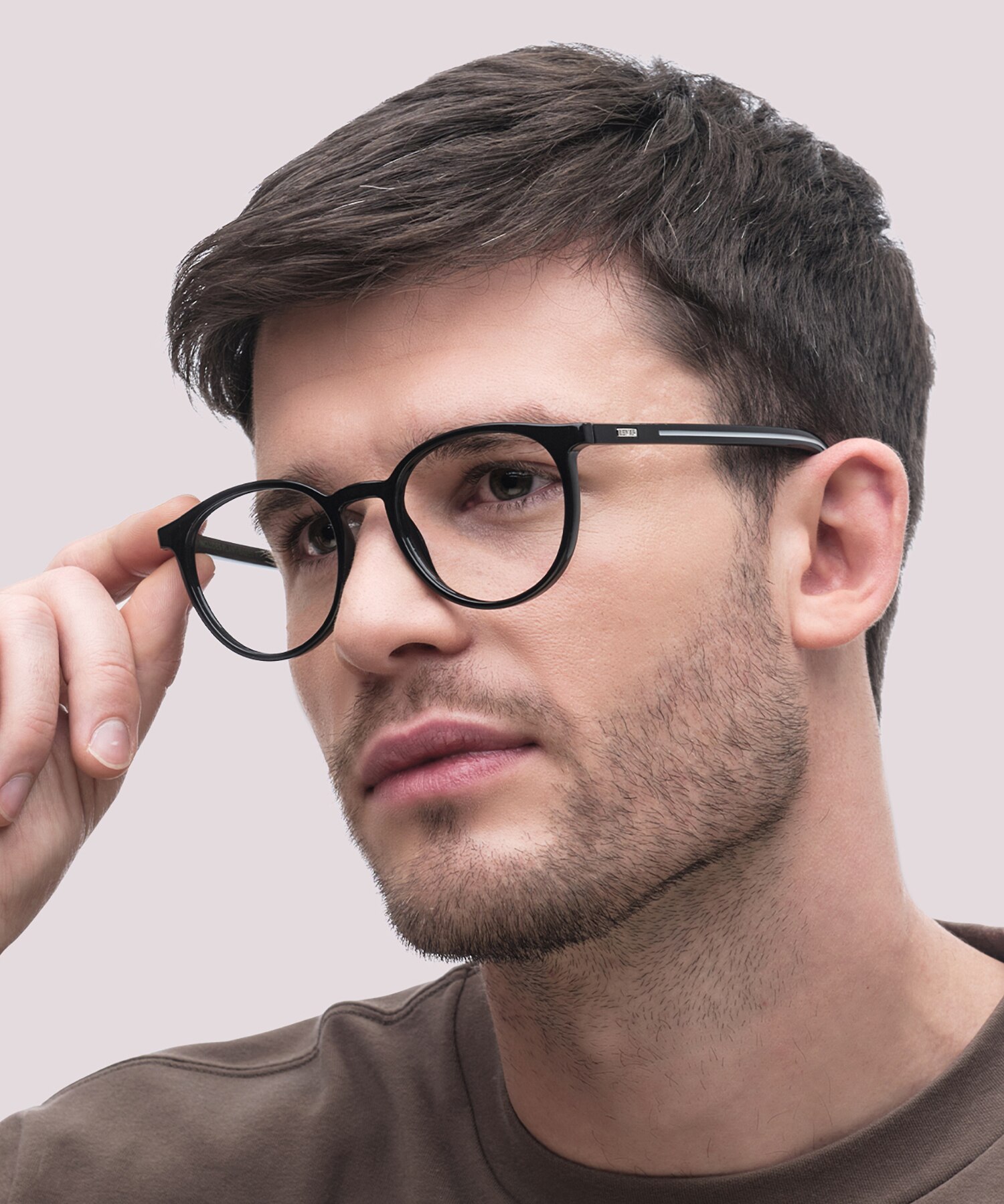 LV 5048 Phantos Black Shiny Full Rim Eyeglasses 5 LV 5048 Phantos Black Shiny Full Rim Eyeglasses