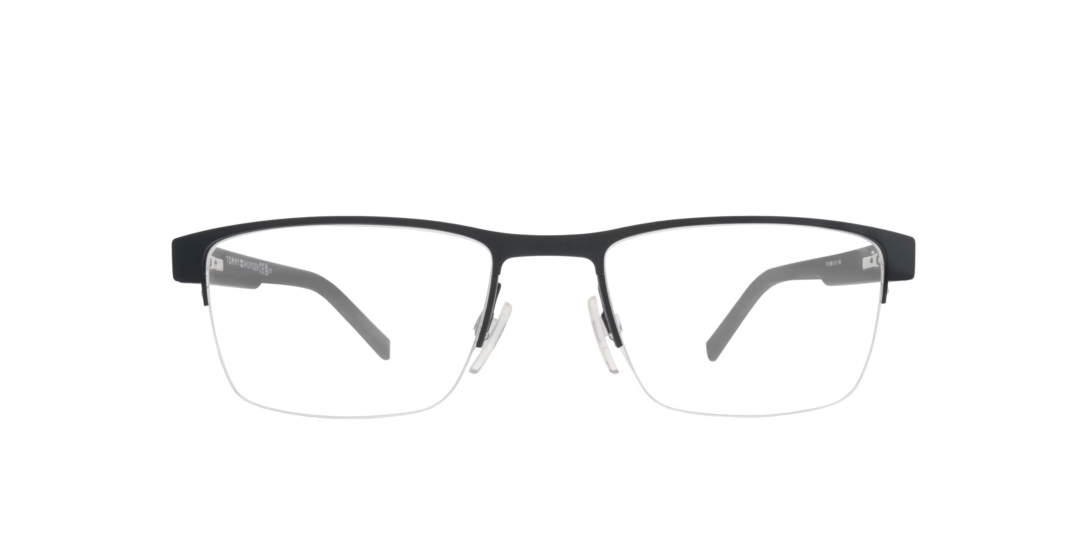 TH 1996 - Rectangle Black Frame Glasses For Men