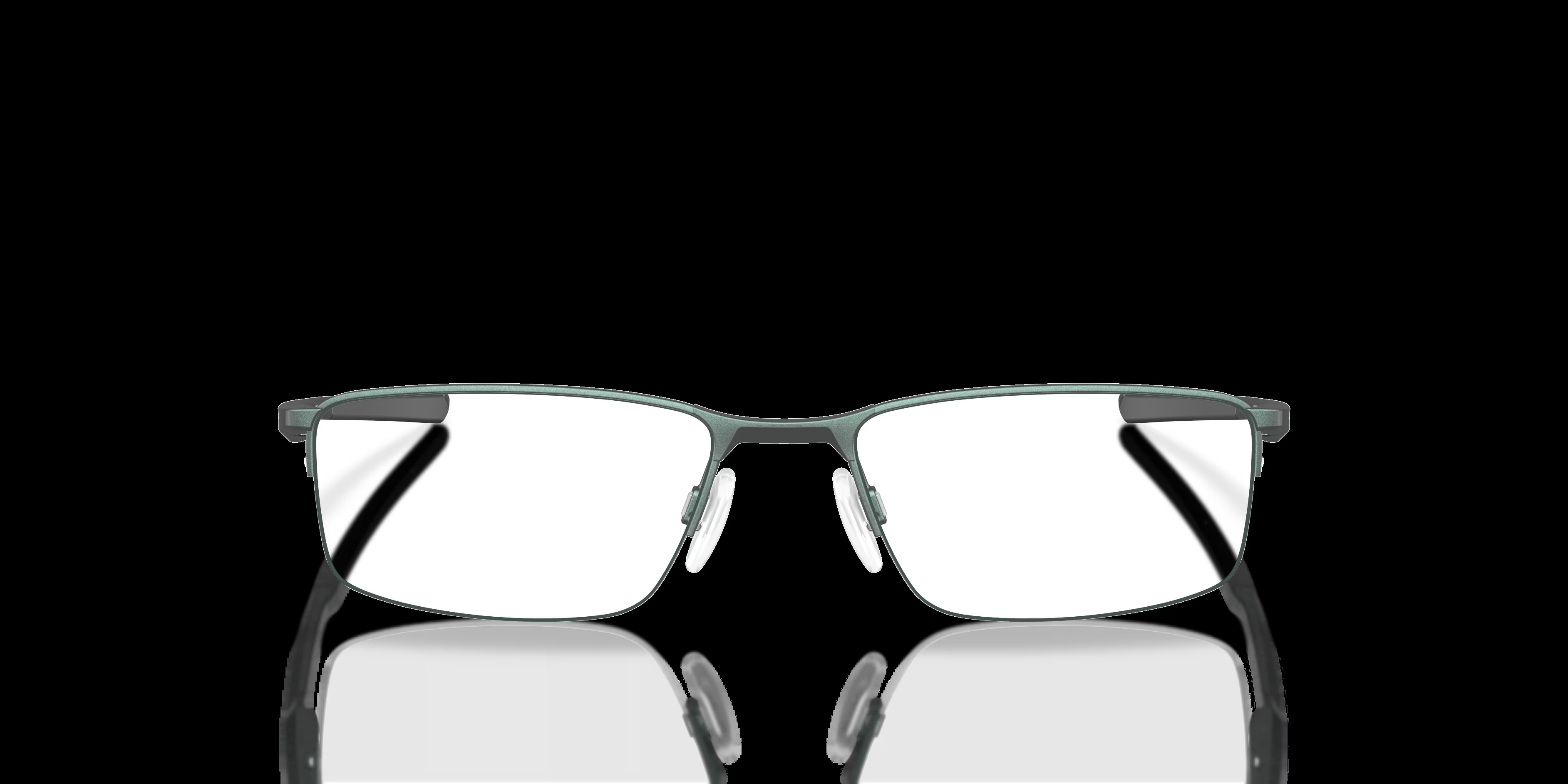 Socket 5.5 - Rectangle Dark Matte Silver & Blue Colorshift Frame Glasses For Men 1 Socket 5.5 - Rectangle Dark Matte Silver & Blue Colorshift Frame Glasses For Men