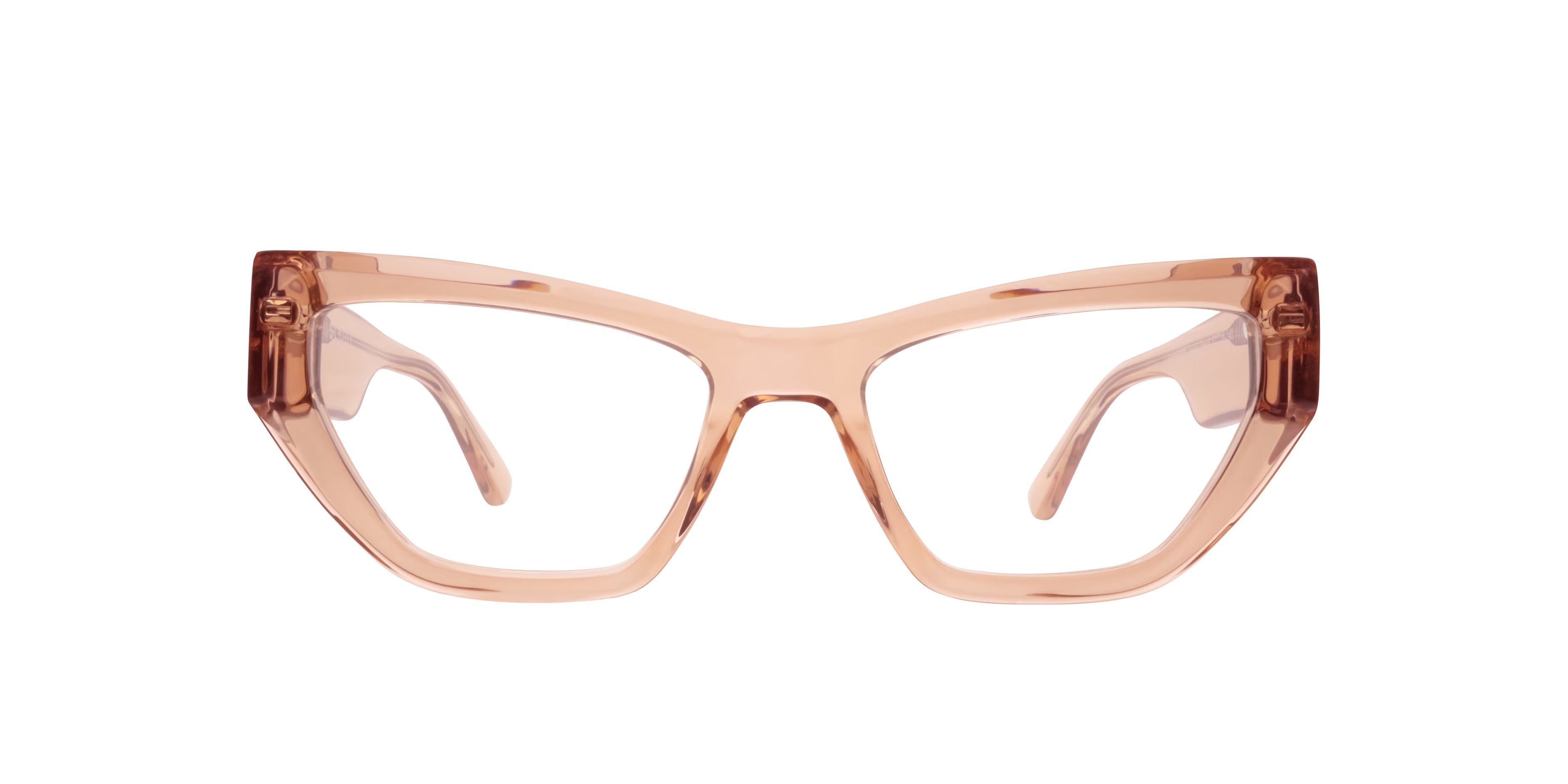 Harmony Cat Eye Crystal Peach Glasses for Women 1 Harmony Cat Eye Crystal Peach Glasses for Women