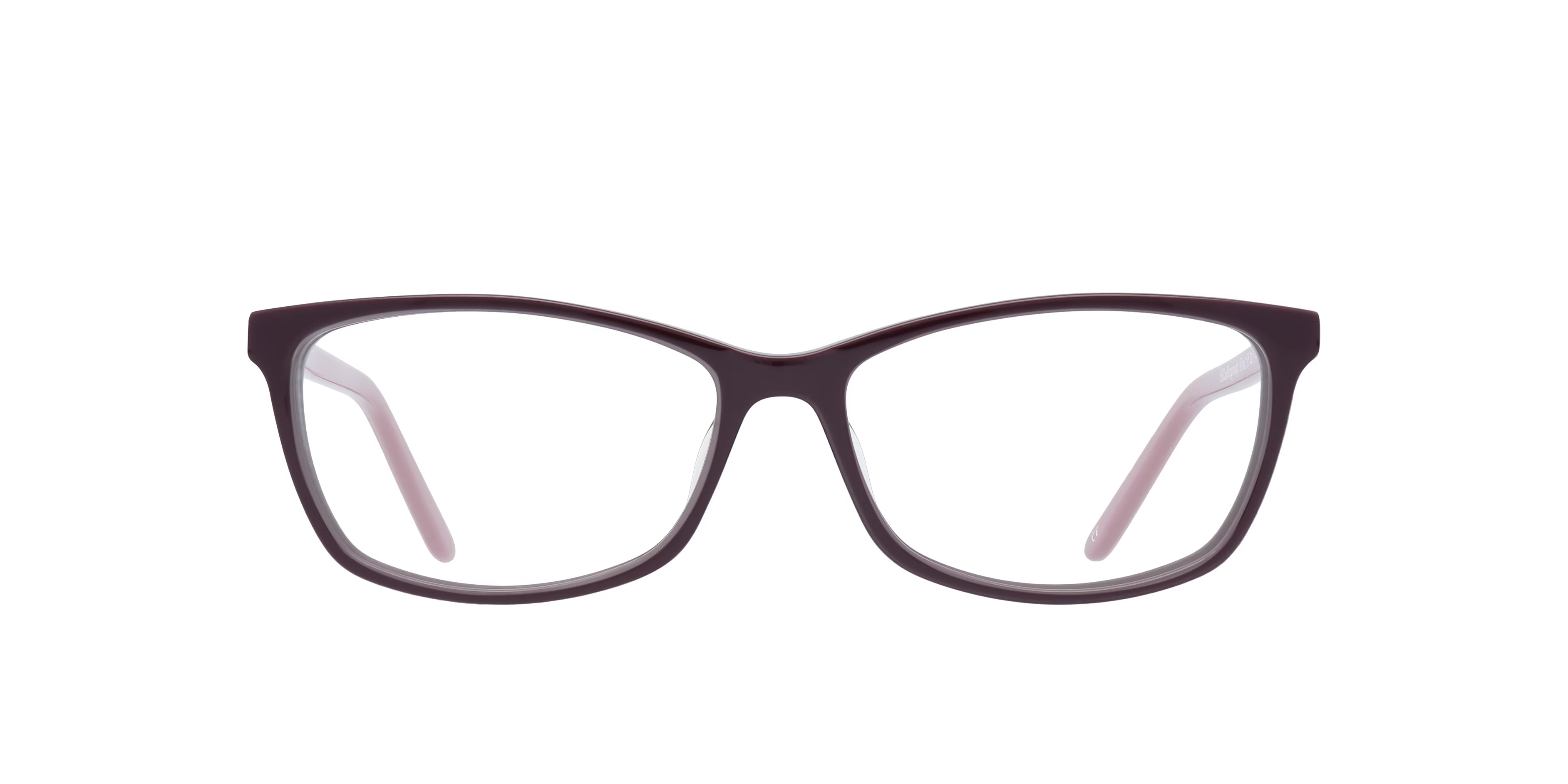 Ella Rectangle Burgundy & Pink Glasses for Women